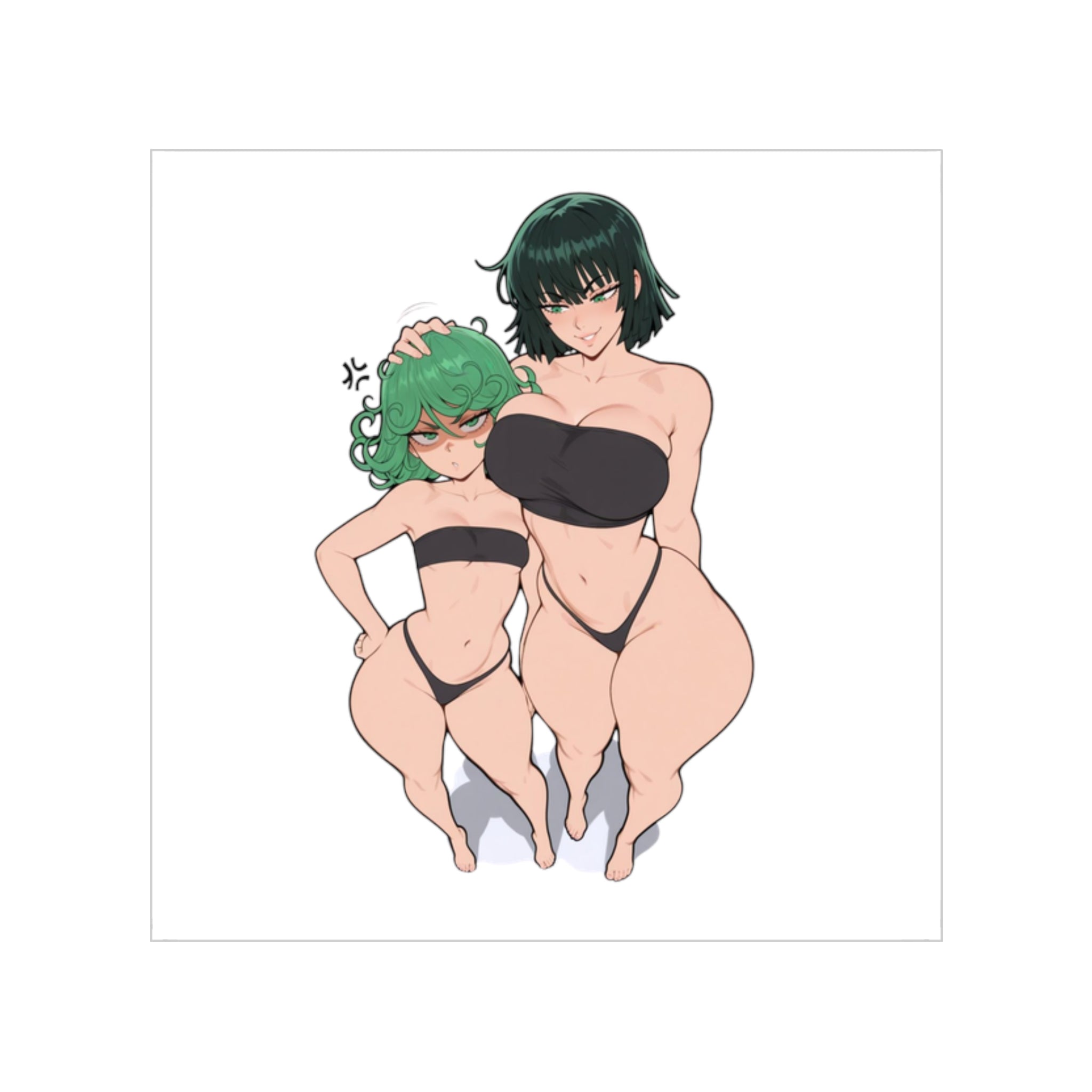 Tatsumaki And Fubuki Cansual Sexy Waifu Sticker
