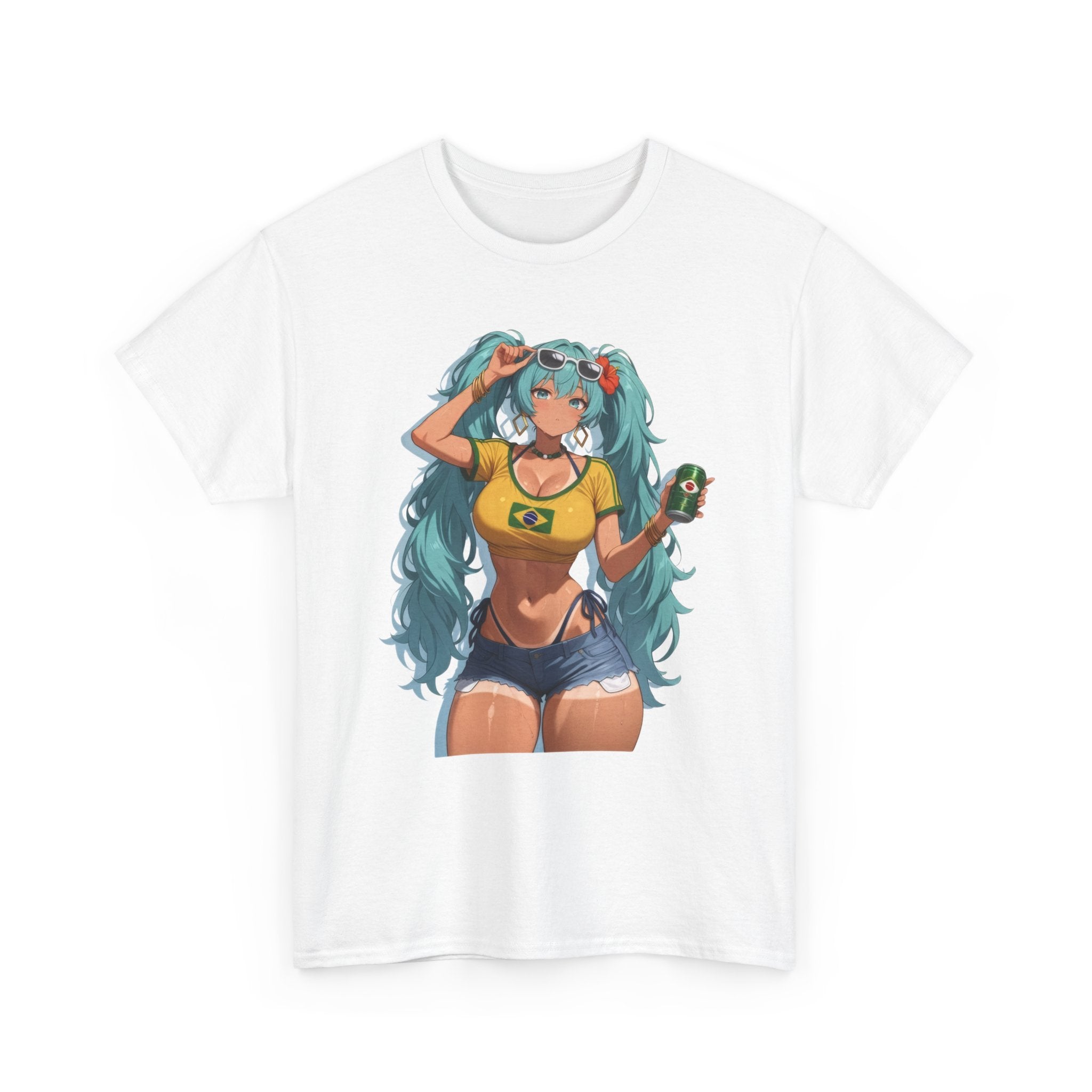 Hatsune Miku Brazil Girl Unisex Heavy Cotton Tee