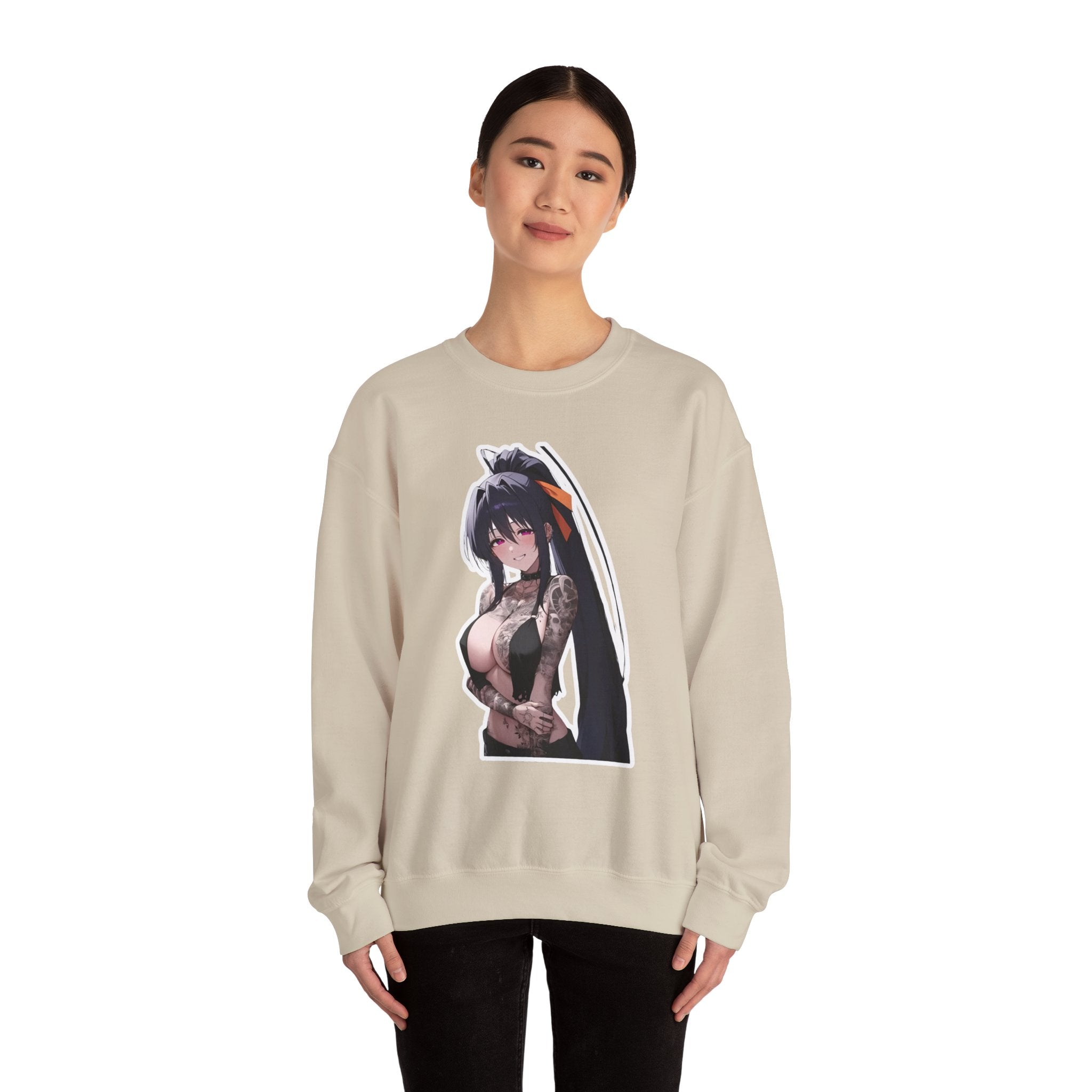 Akeno Himejima Gothic Tattooed Unisex Heavy Blend™ Crewneck Sweatshirt