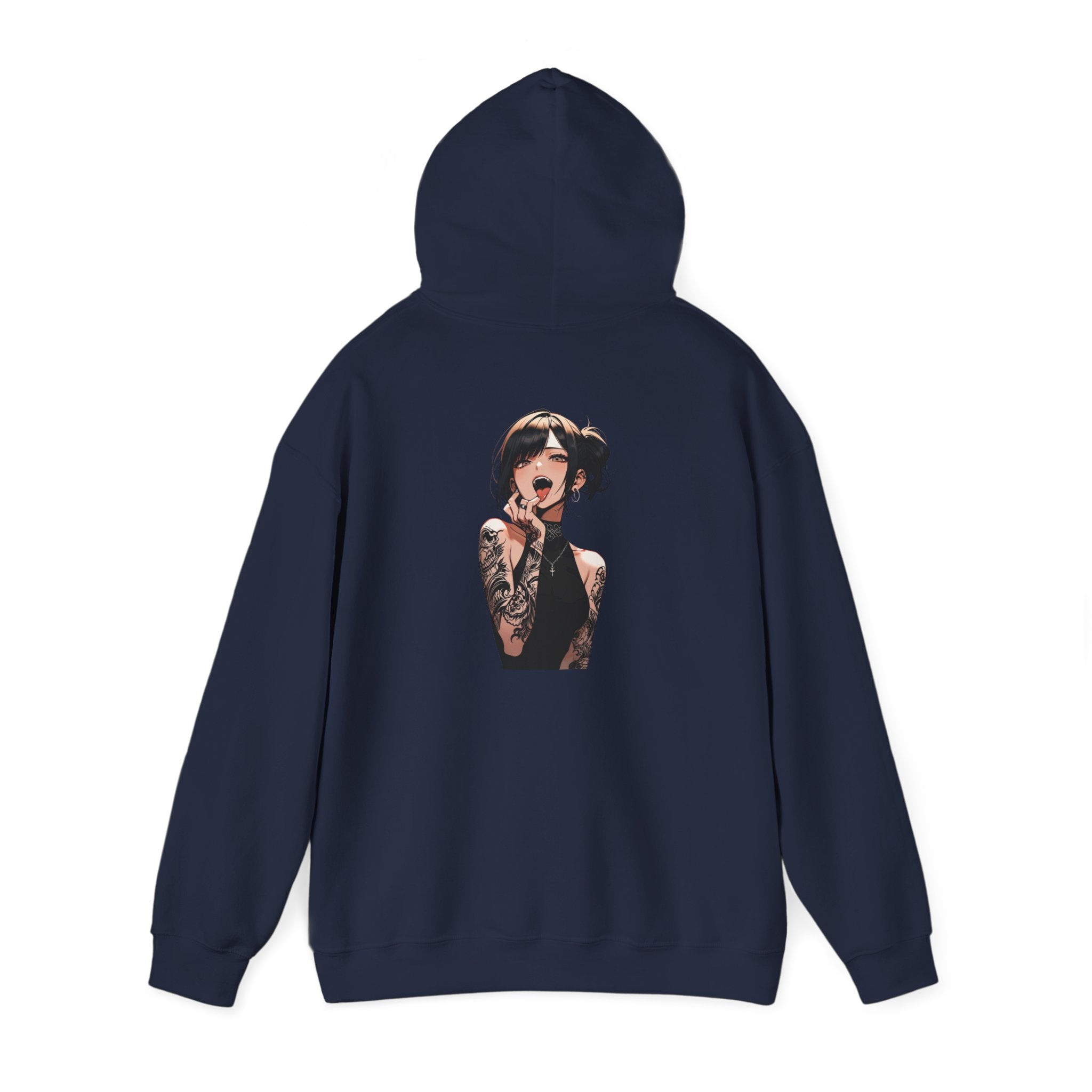 Gothic Himiko Toga Tattooed Ahegao Unisex Heavy Blend™ Hooded Sweatshirt