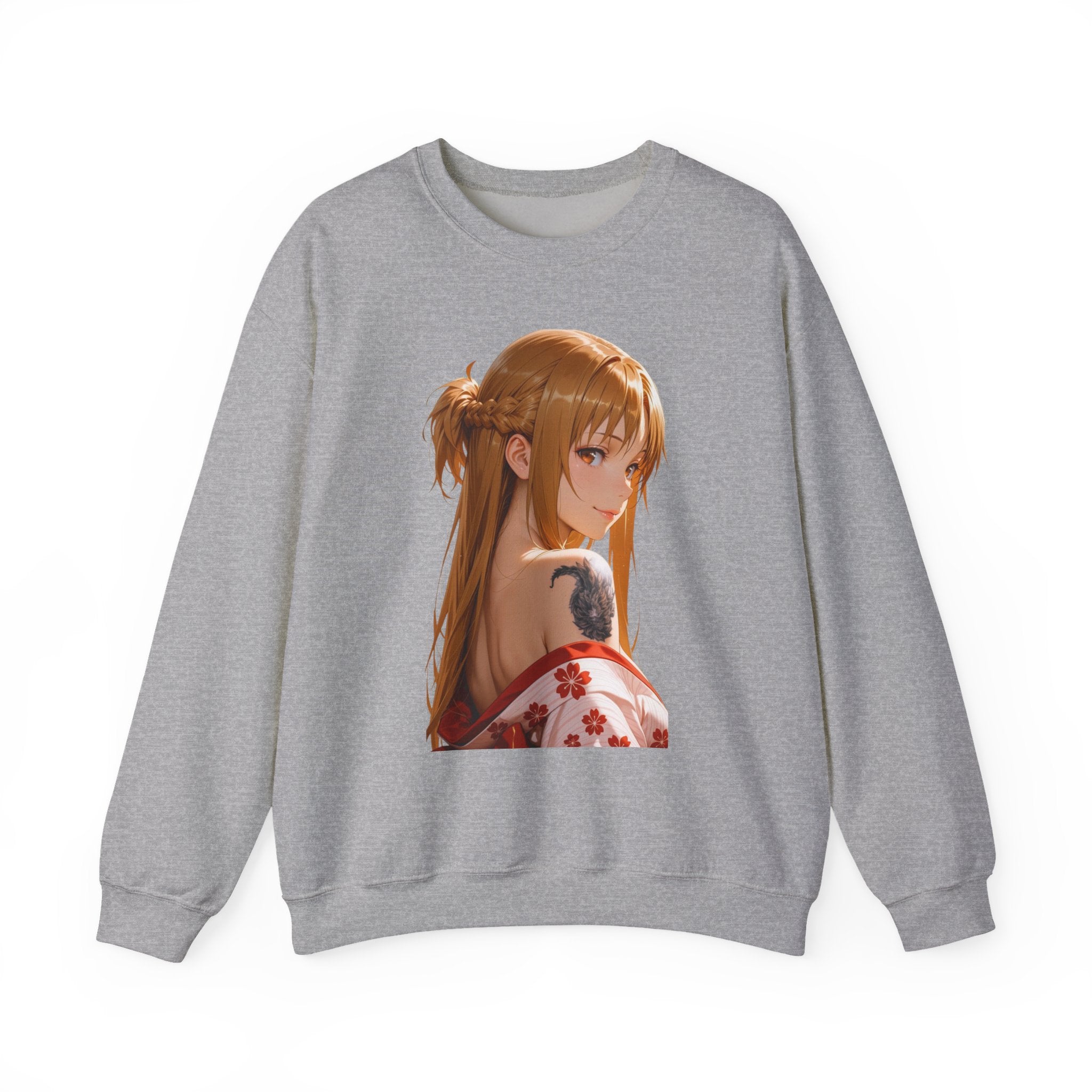 Asuna Kimono Tattoo Unisex Heavy Blend™ Crewneck Sweatshirt