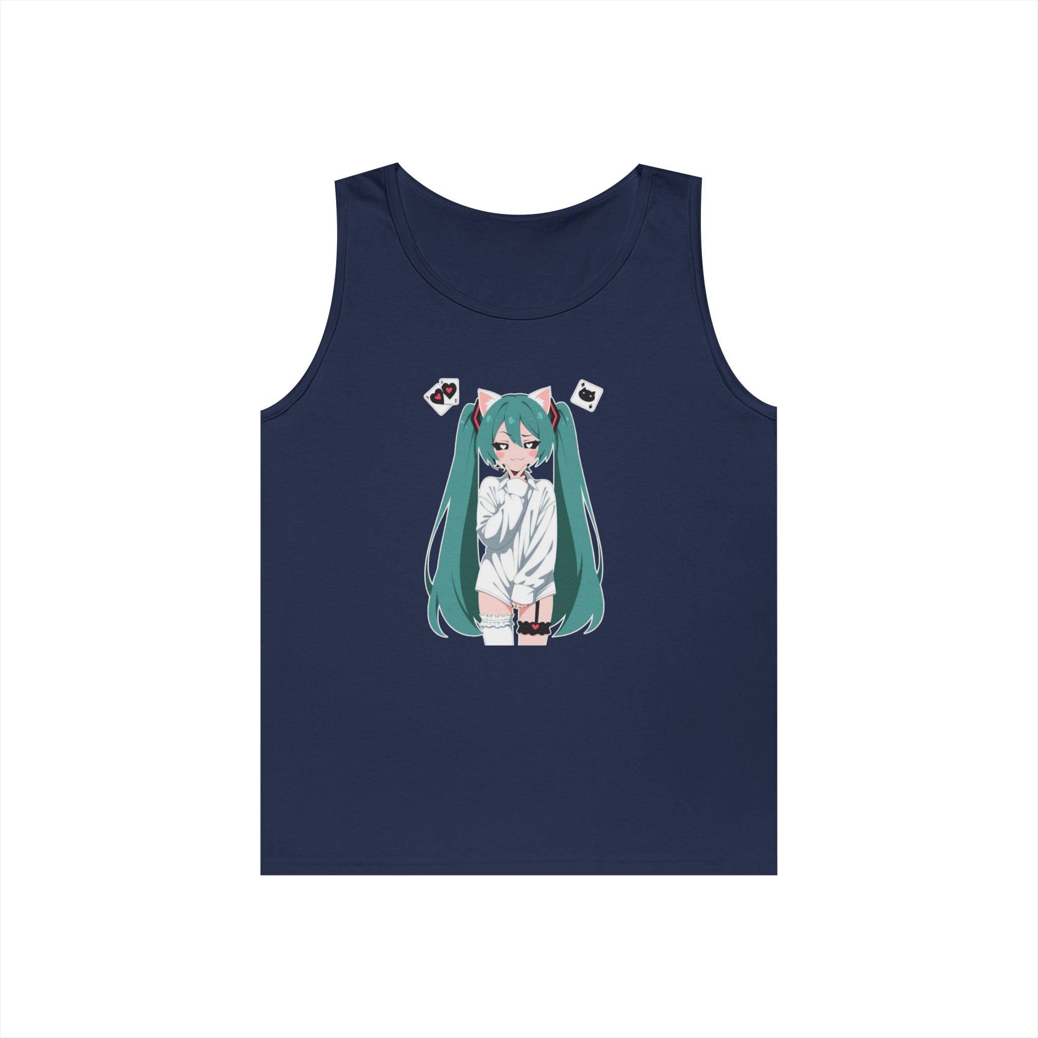 Hatsune Miku Catgirl Cute Heavy Cotton Tank Top