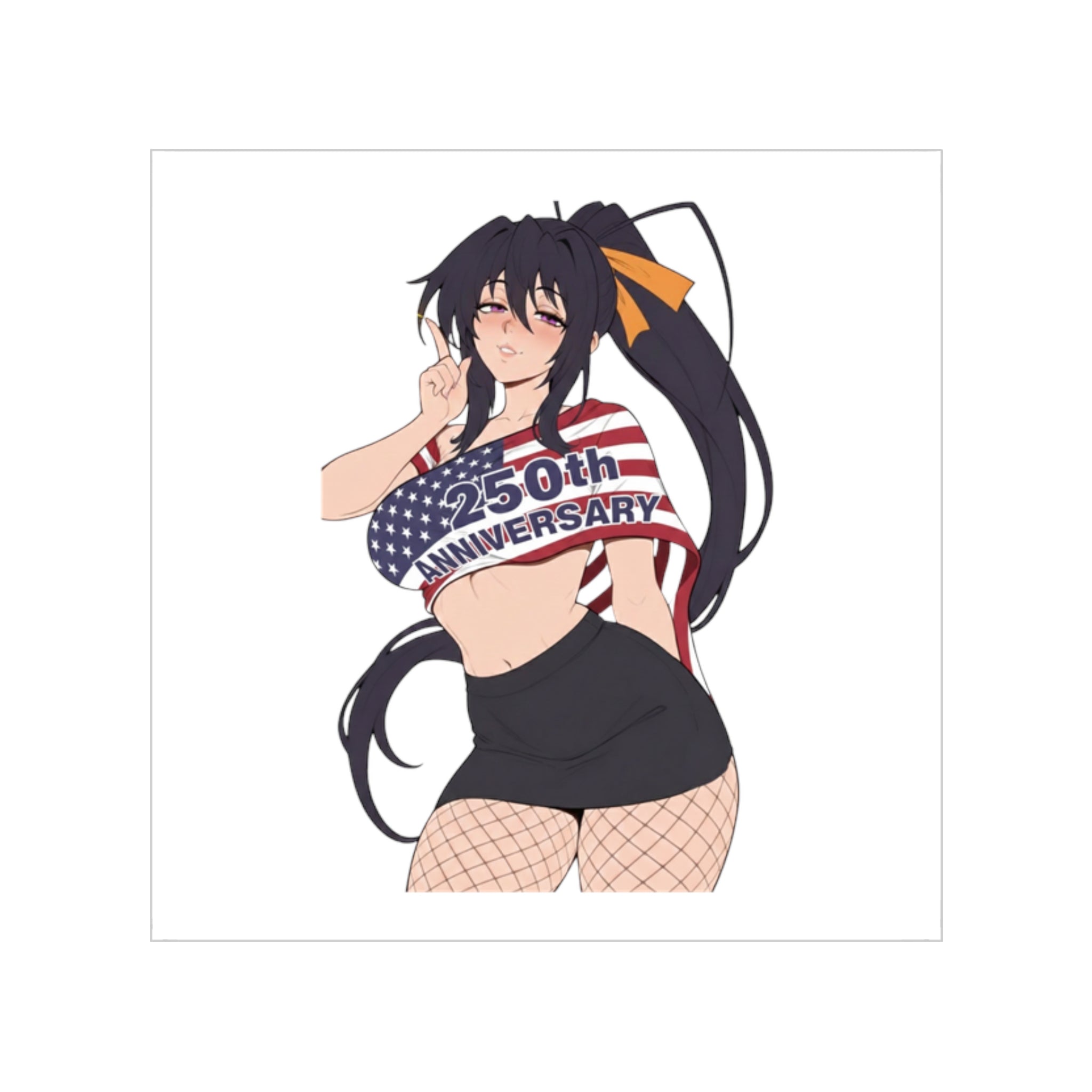 Akeno Cansual Sexy Waifu Sticker
