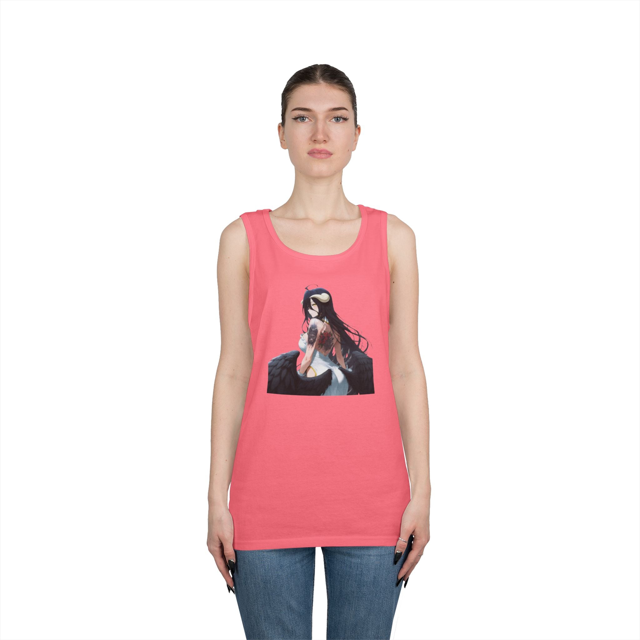 Gothic Albedo Overlord Waifu Heavy Cotton Tank Top