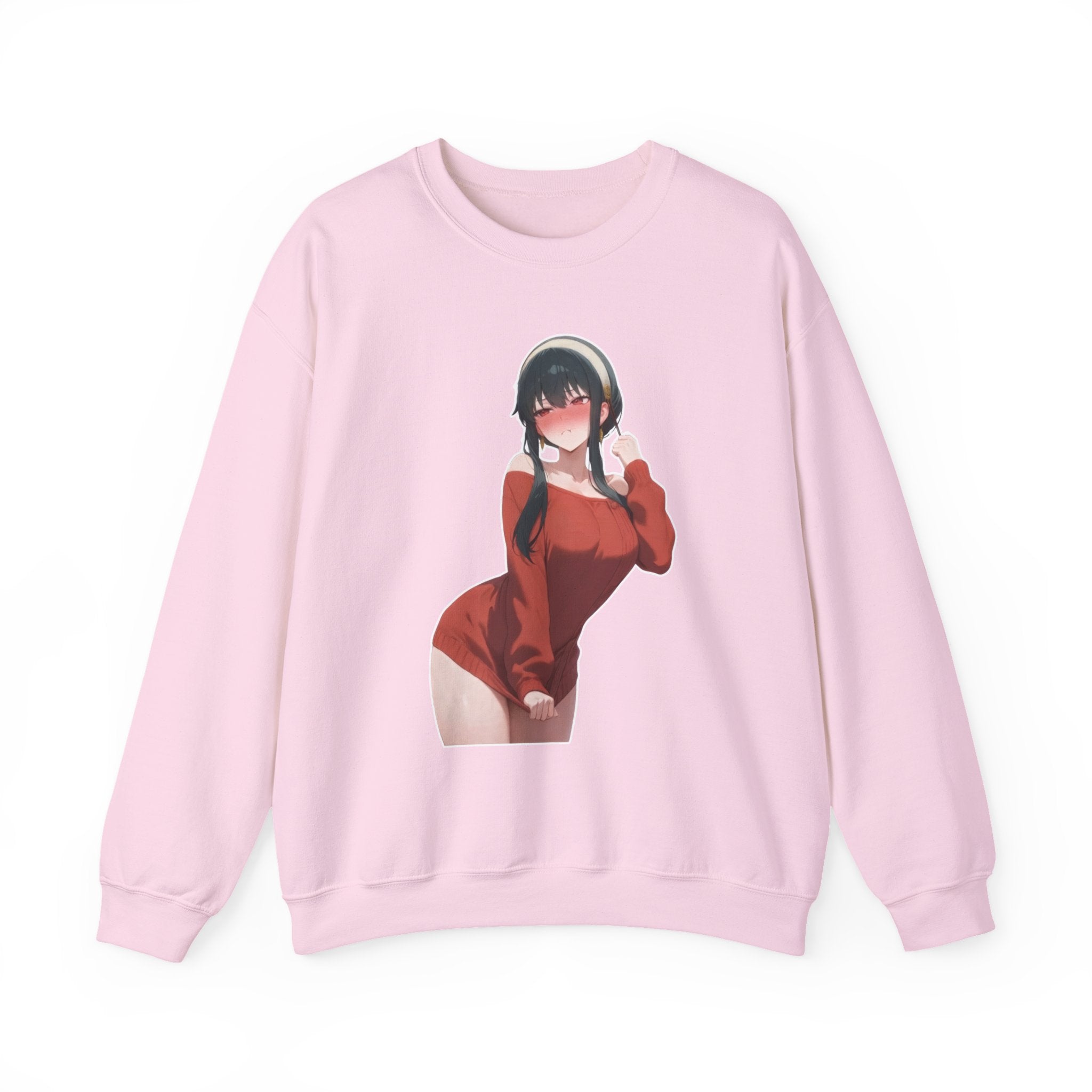 Yor Forger Blushing Waifu Unisex Heavy Blend™ Crewneck Sweatshirt