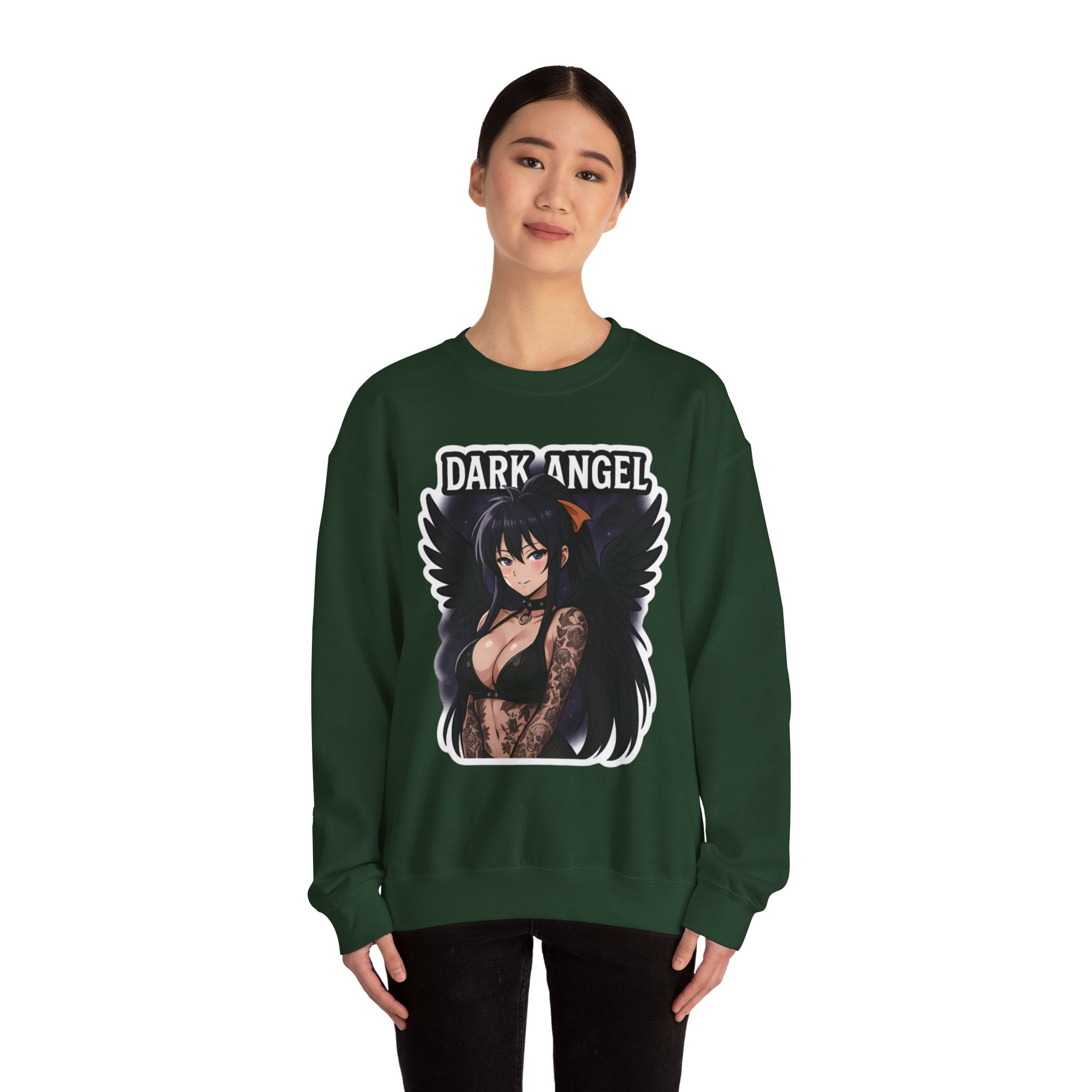 Akeno Himejima Dark Angel Unisex Heavy Blend™ Crewneck Sweatshirt