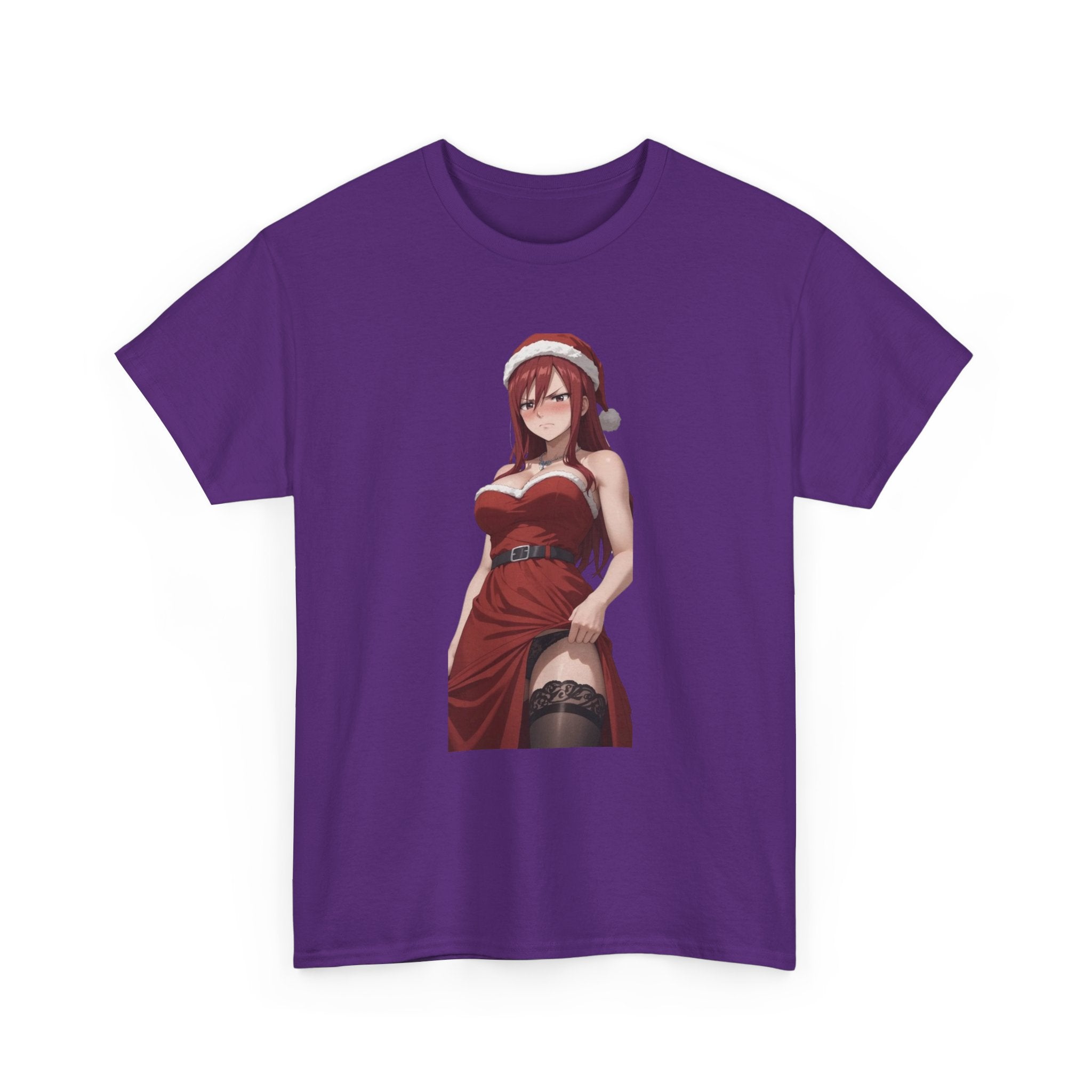 Ezra Scarlet Christmas Themed Angry Anime Unisex Heavy Cotton Tee