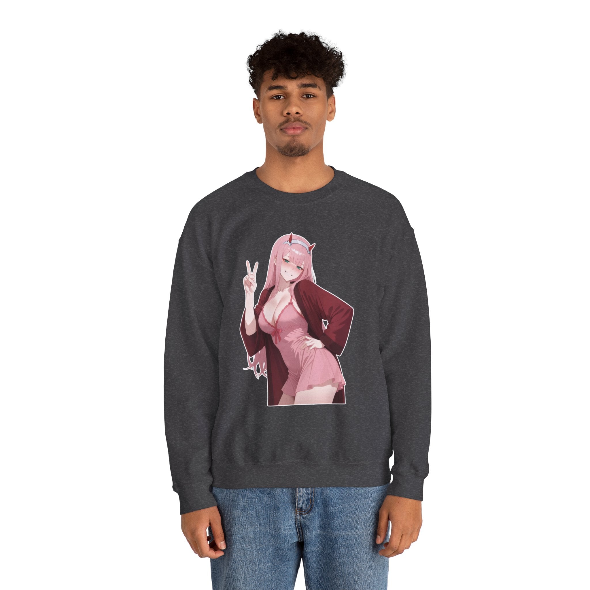 Zero Two Unisex Heavy Blend™ Crewneck Sweatshirt