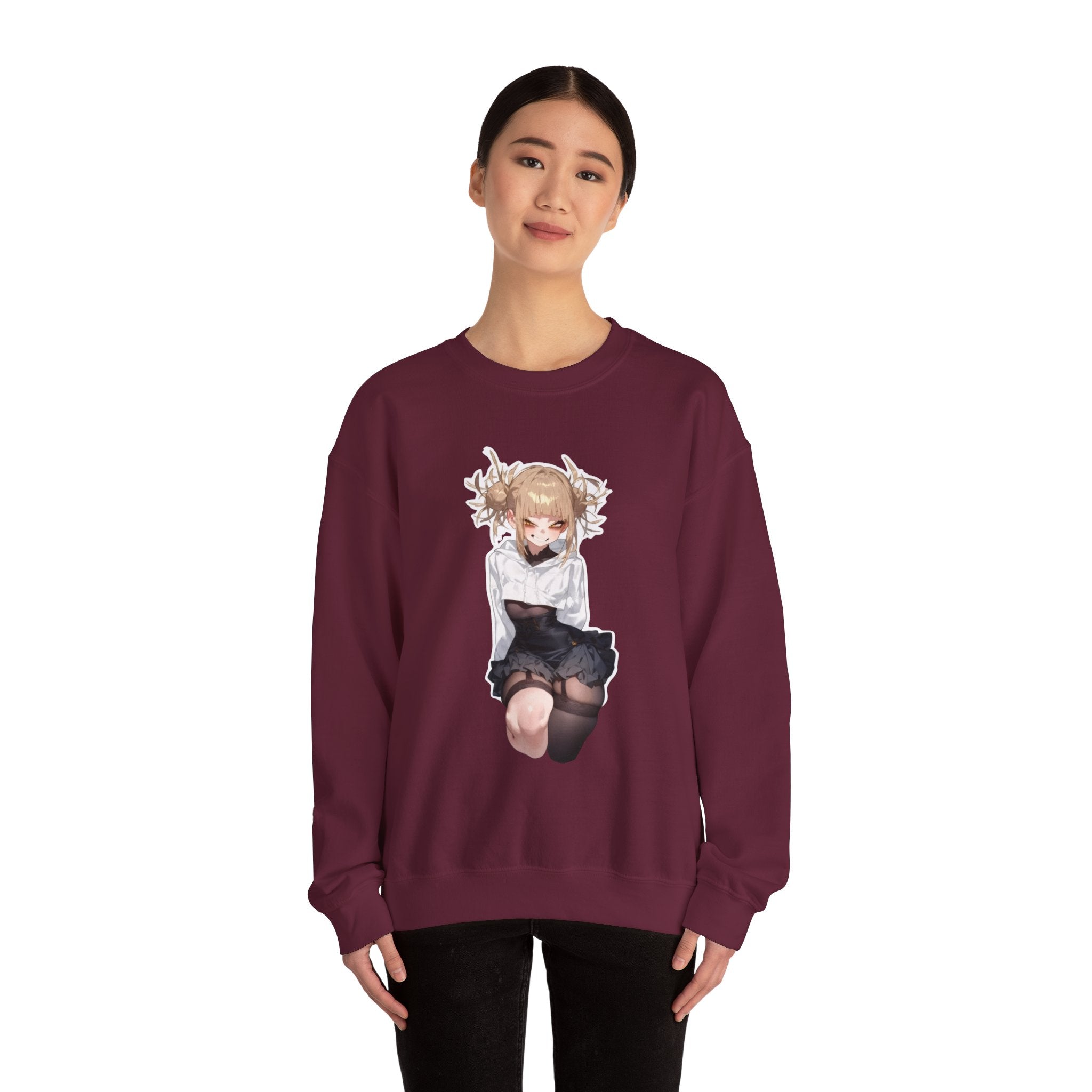 Himiko Toga Crazy Aesthetic Unisex Heavy Blend™ Crewneck Sweatshirt