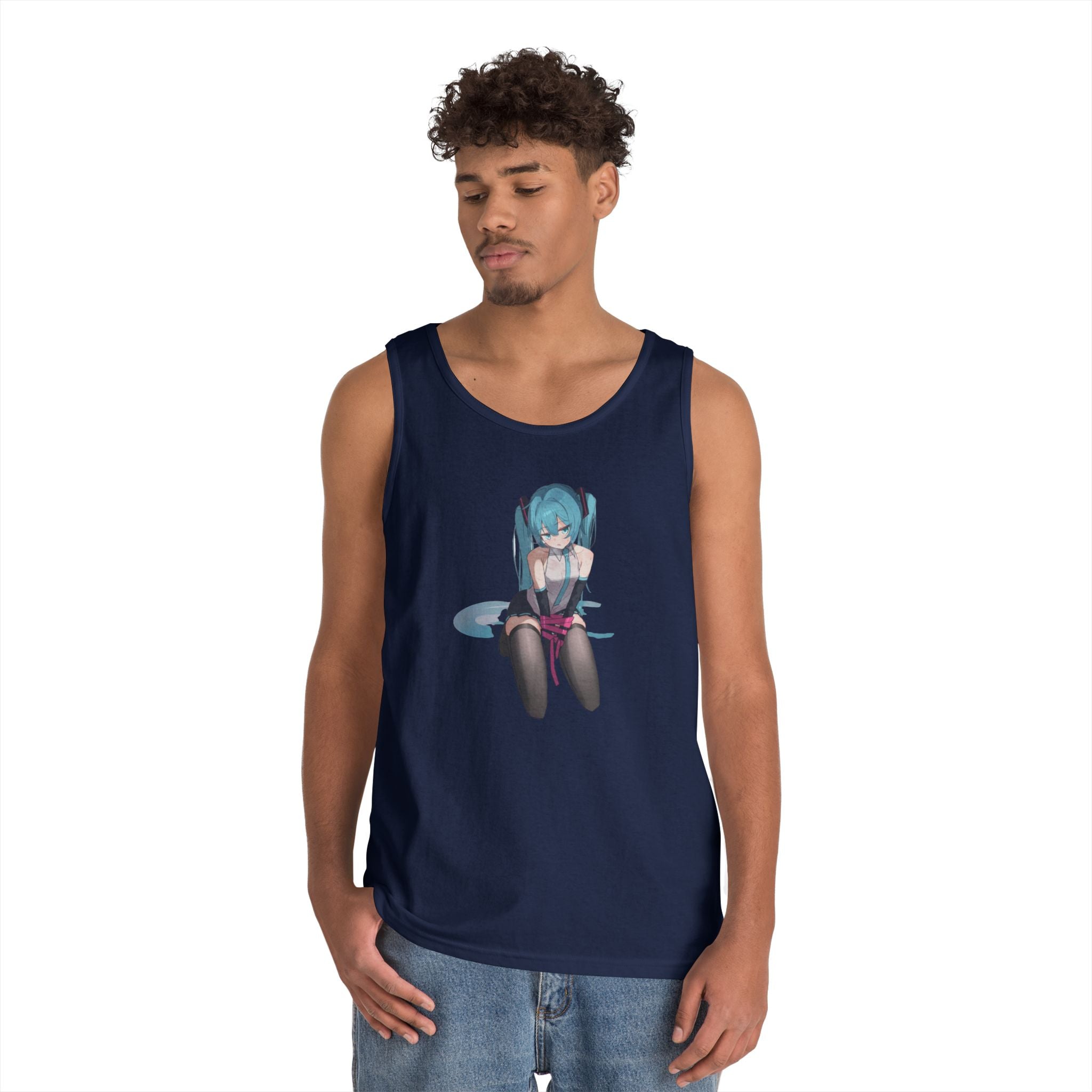 Hatsune Miku Bound Cute Anime Heavy Cotton Tank Top
