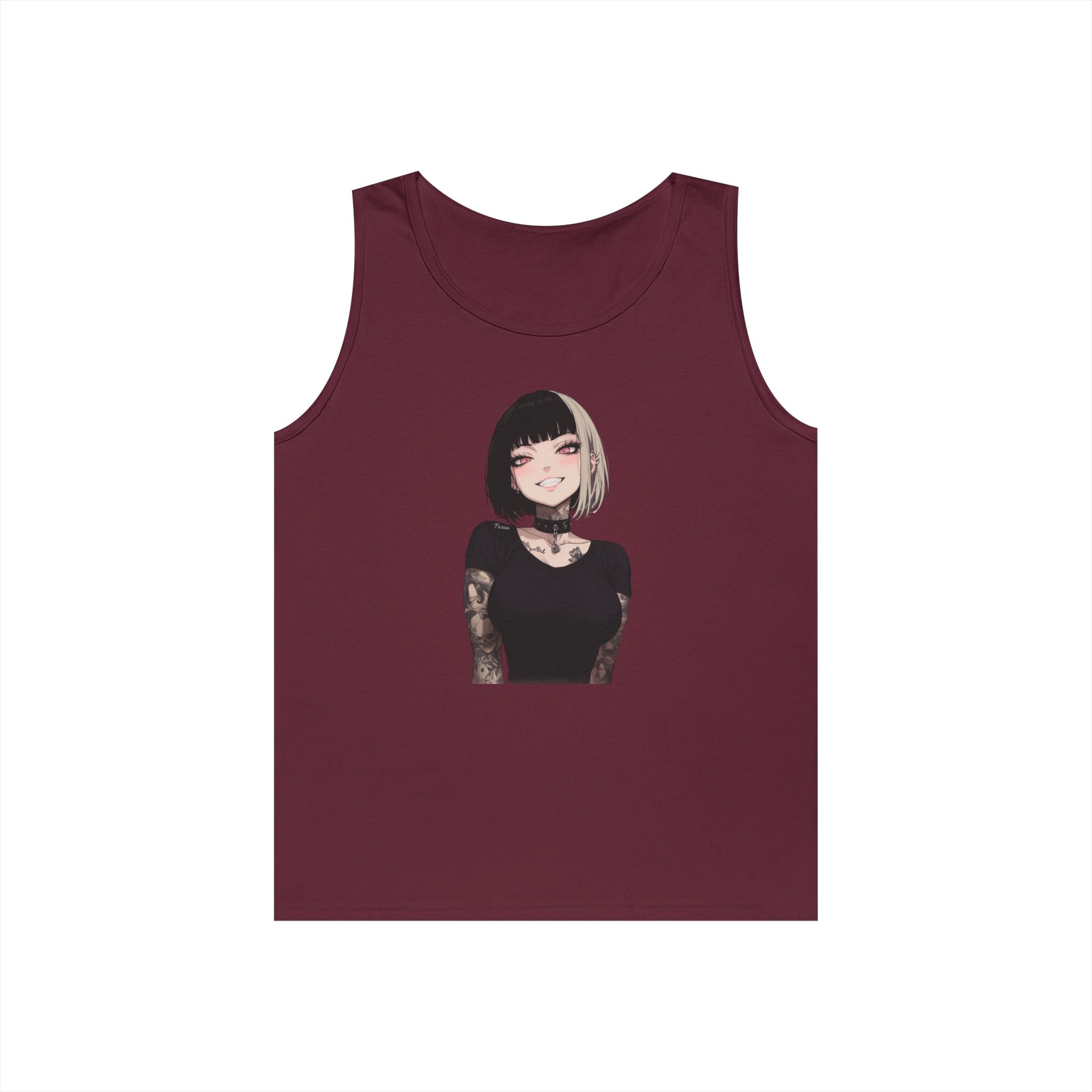 Himiko Toga Gothic Tattooed Style Heavy Cotton Tank Top