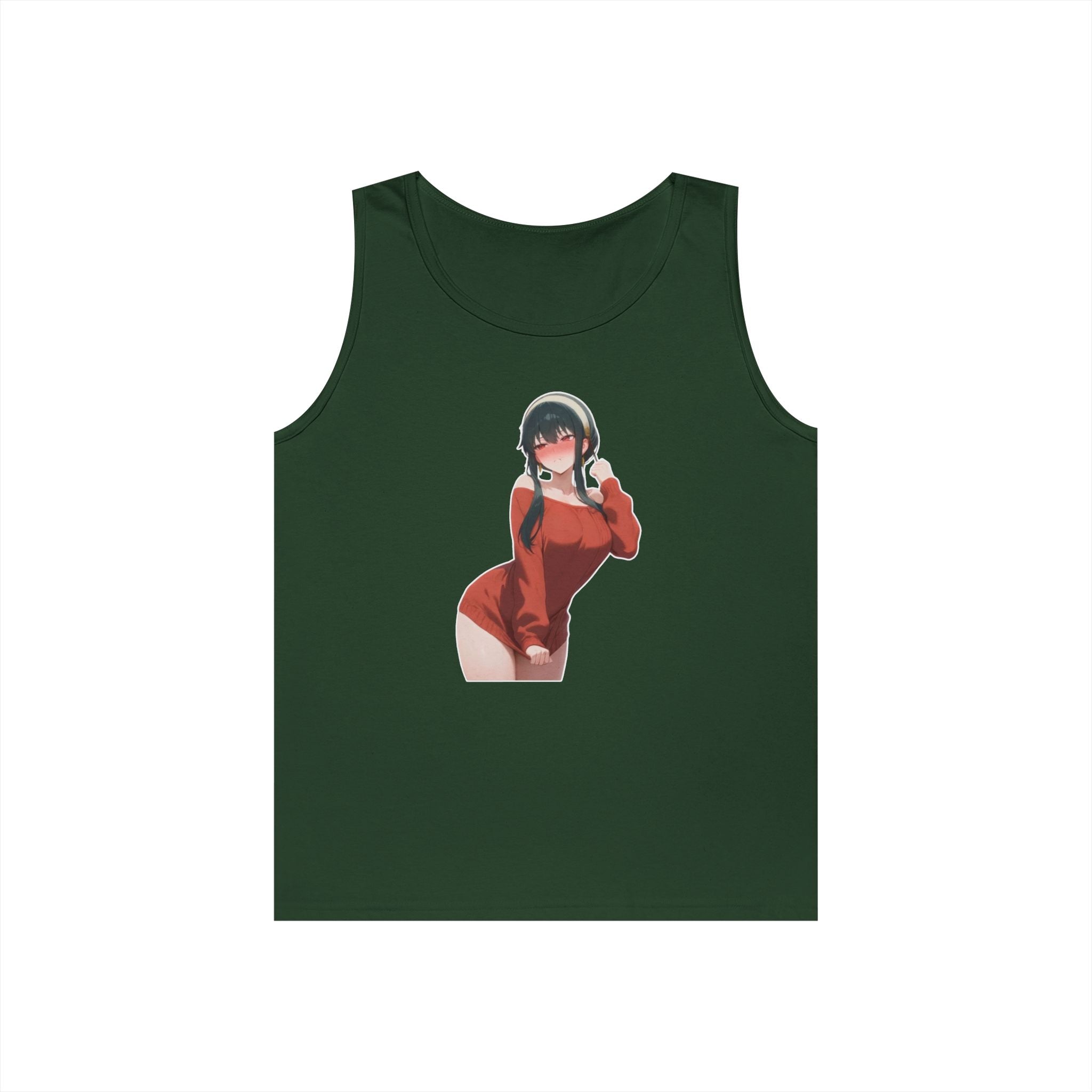 Yor Forger Blushing Waifu Heavy Cotton Tank Top