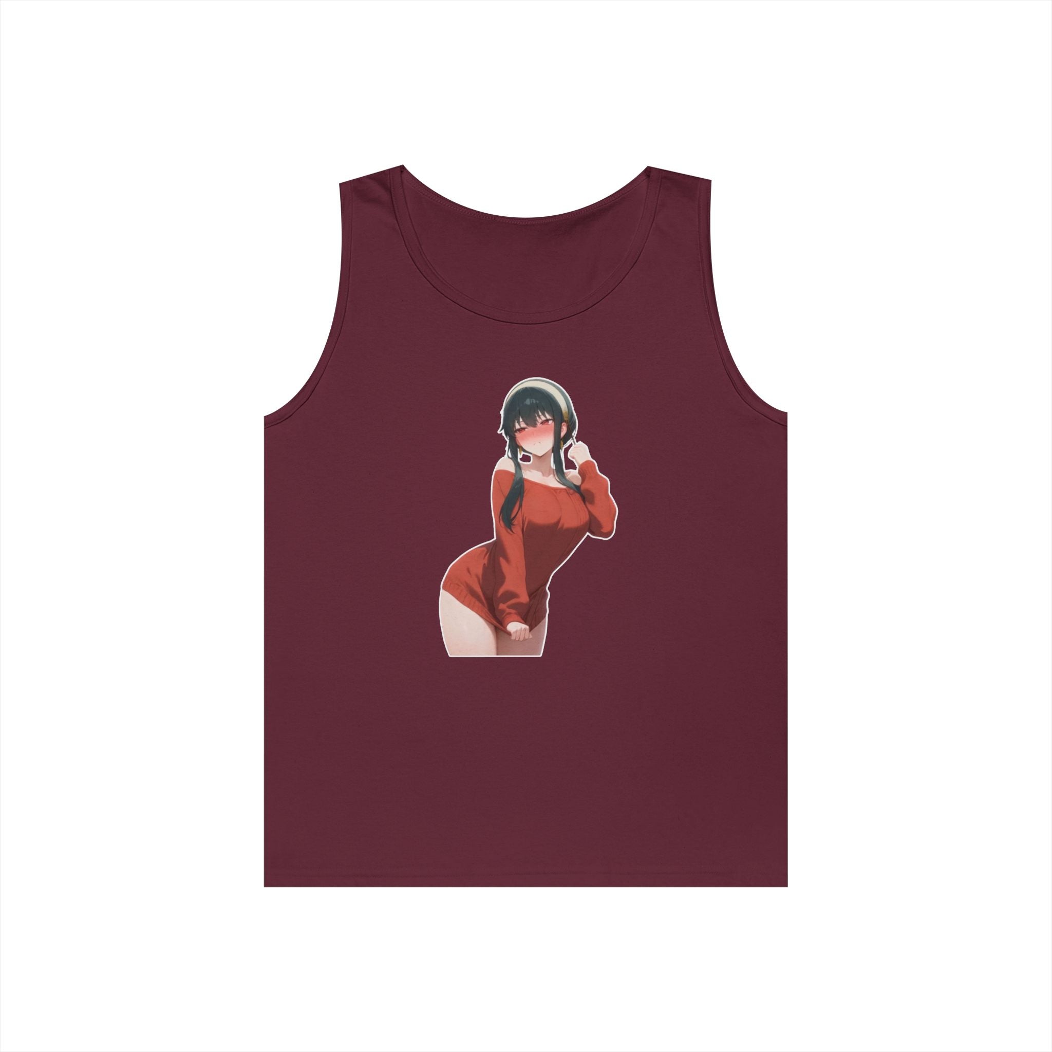 Yor Forger Blushing Waifu Heavy Cotton Tank Top
