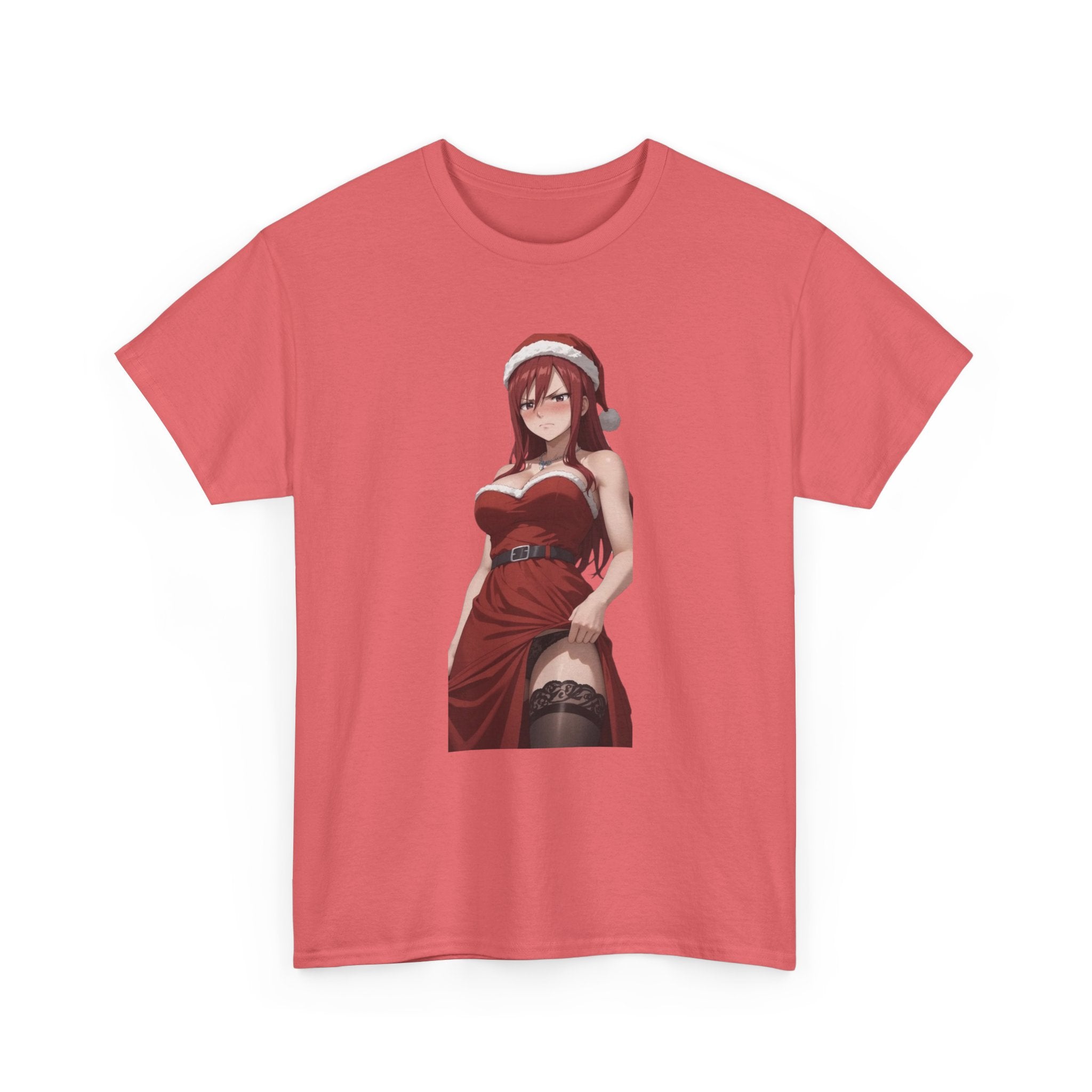 Ezra Scarlet Christmas Themed Angry Anime Unisex Heavy Cotton Tee