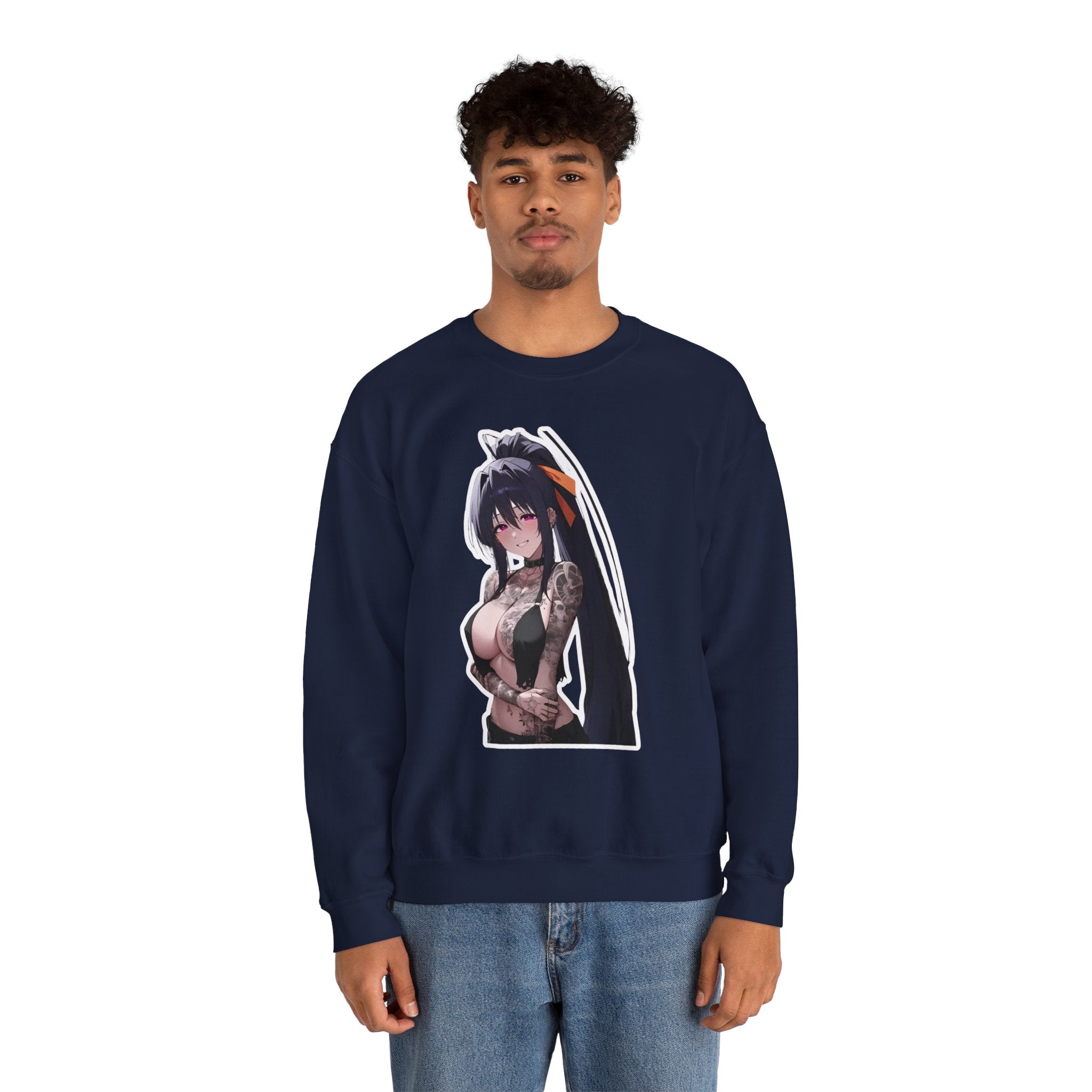 Akeno Himejima Gothic Tattooed Unisex Heavy Blend™ Crewneck Sweatshirt