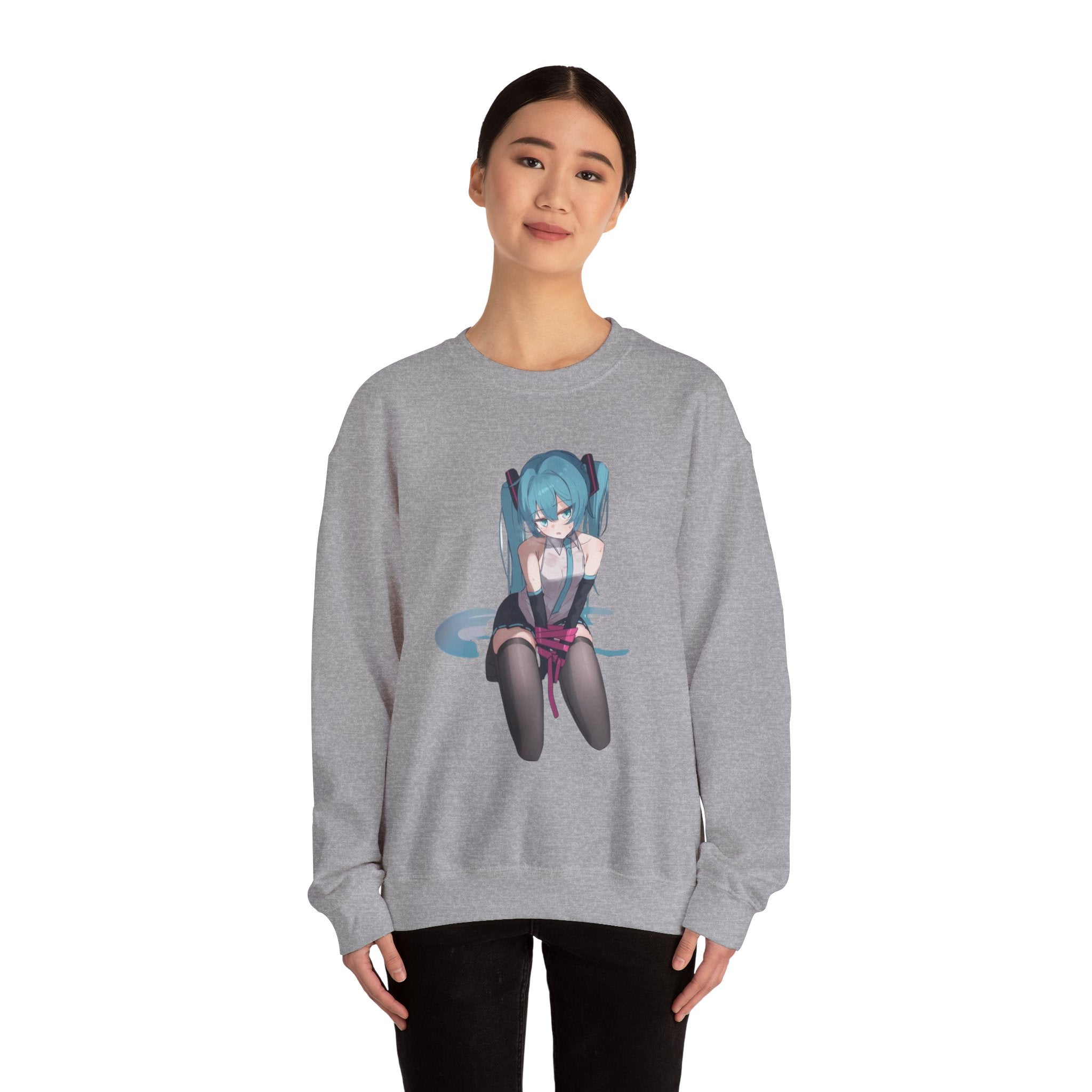 Hatsune Miku Bound Cute Anime Unisex Heavy Blend™ Crewneck Sweatshirt