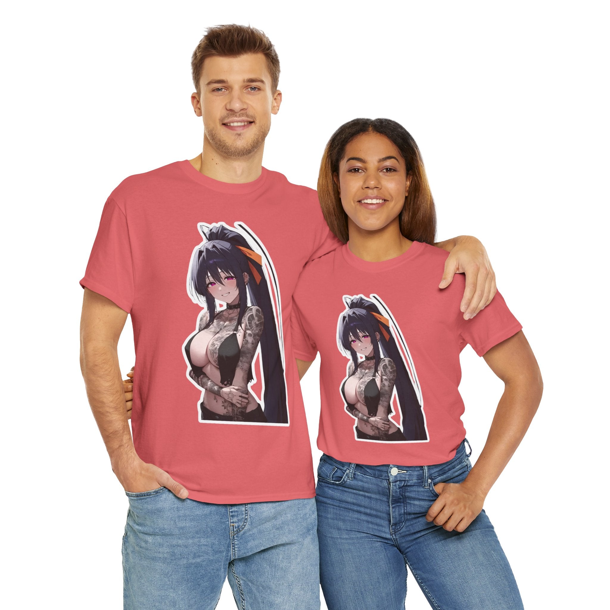 Akeno Himejima Gothic Tattooed Unisex Heavy Cotton Tee