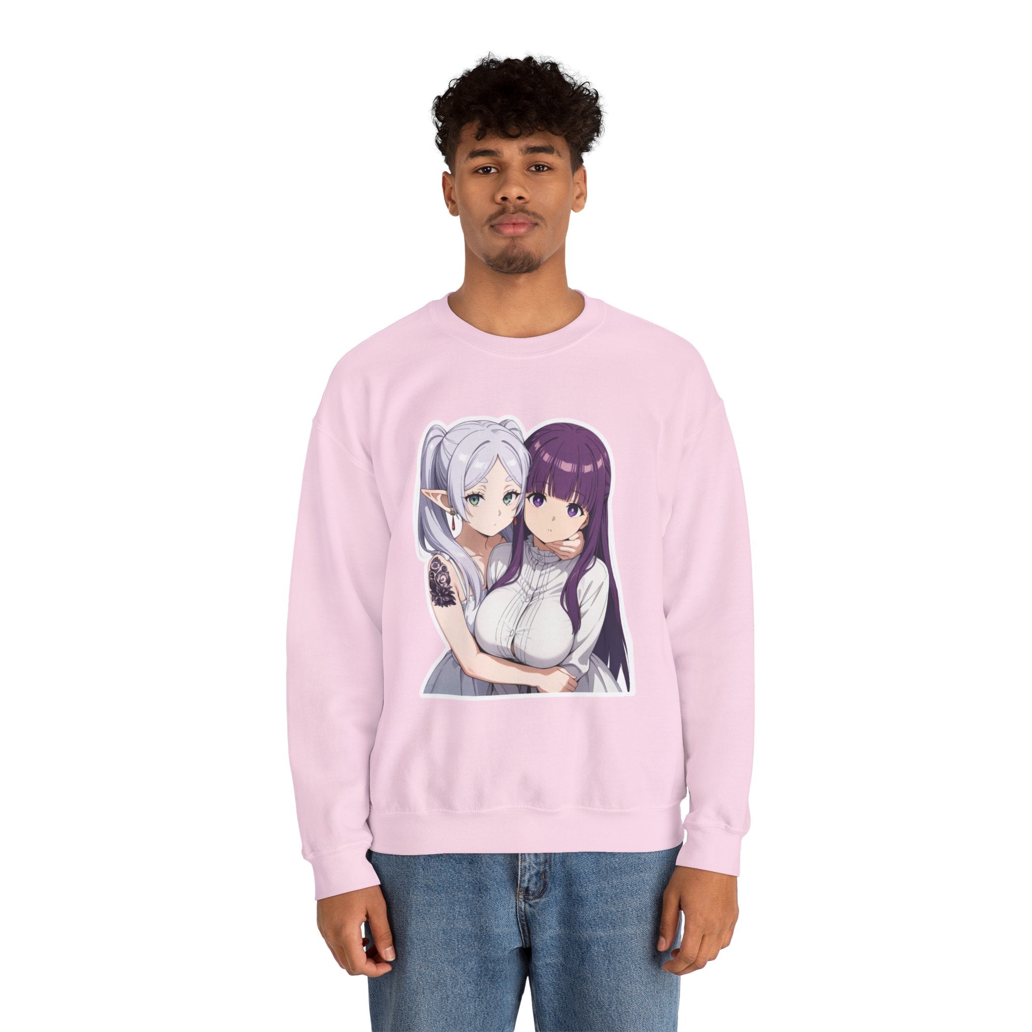 Fern x Frieren Waifu Unisex Heavy Blend™ Crewneck Sweatshirt