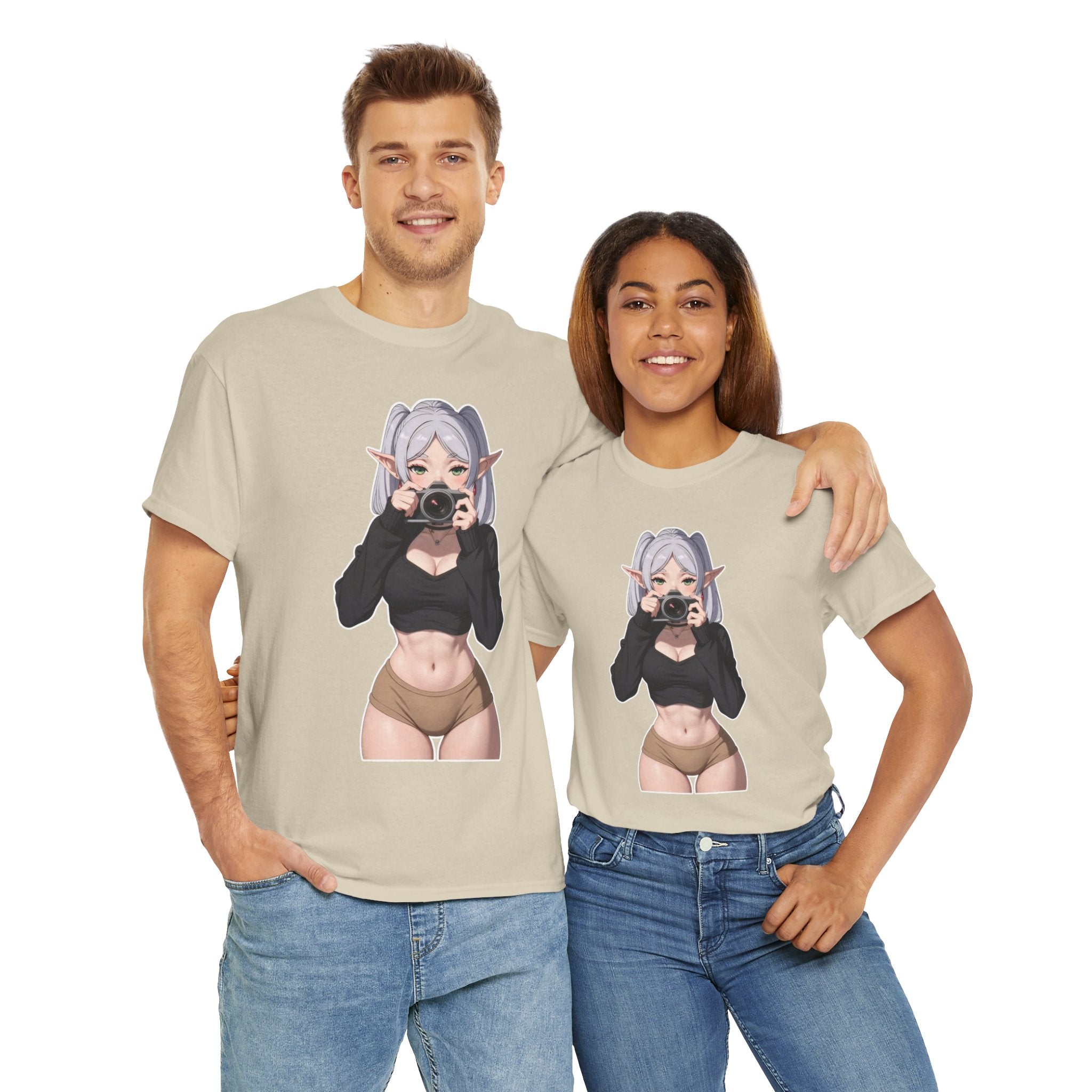 Frieren Cute Unisex Heavy Cotton Tee