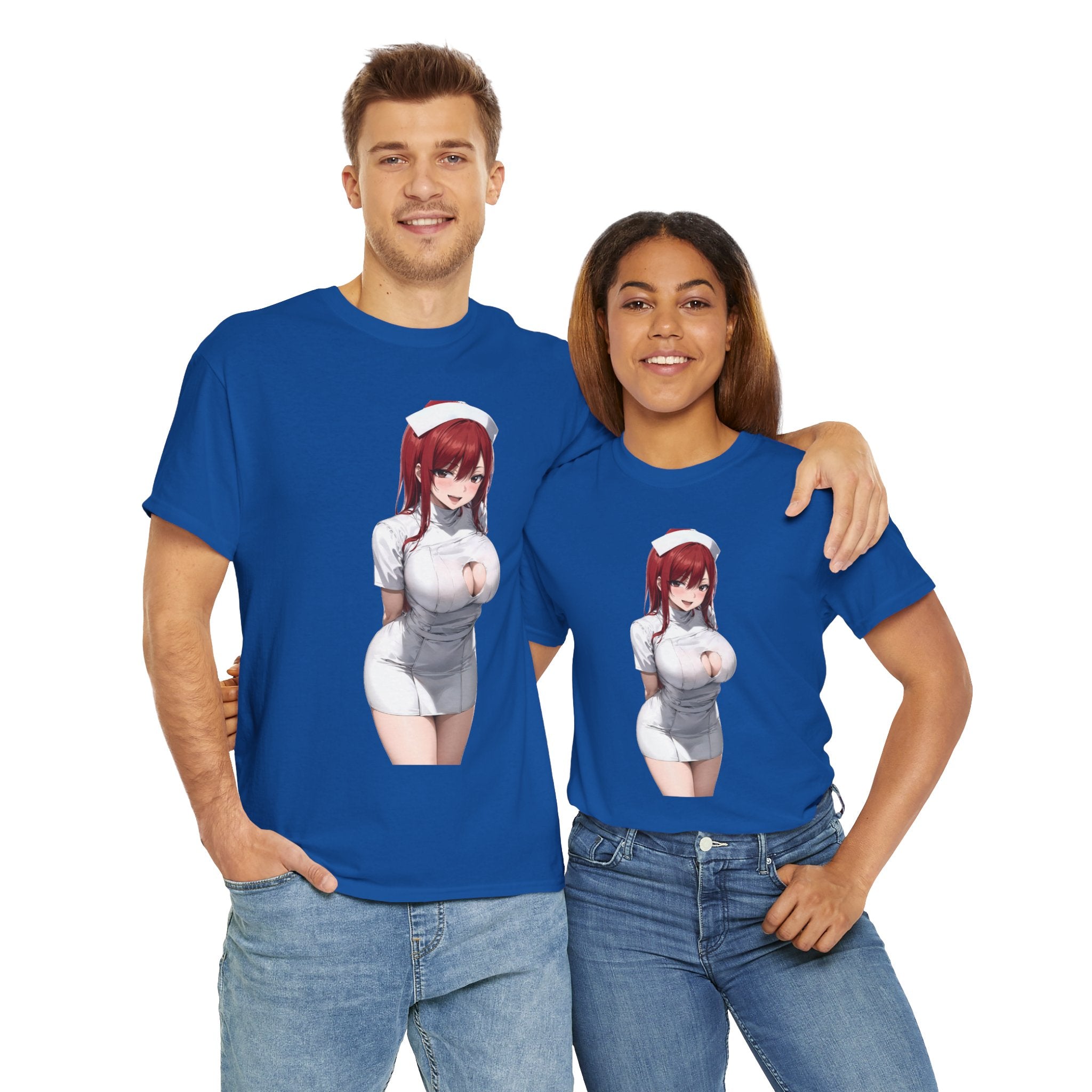 Ezra Scarlet Nurse Uniform Anime Heavy Cotton Tee