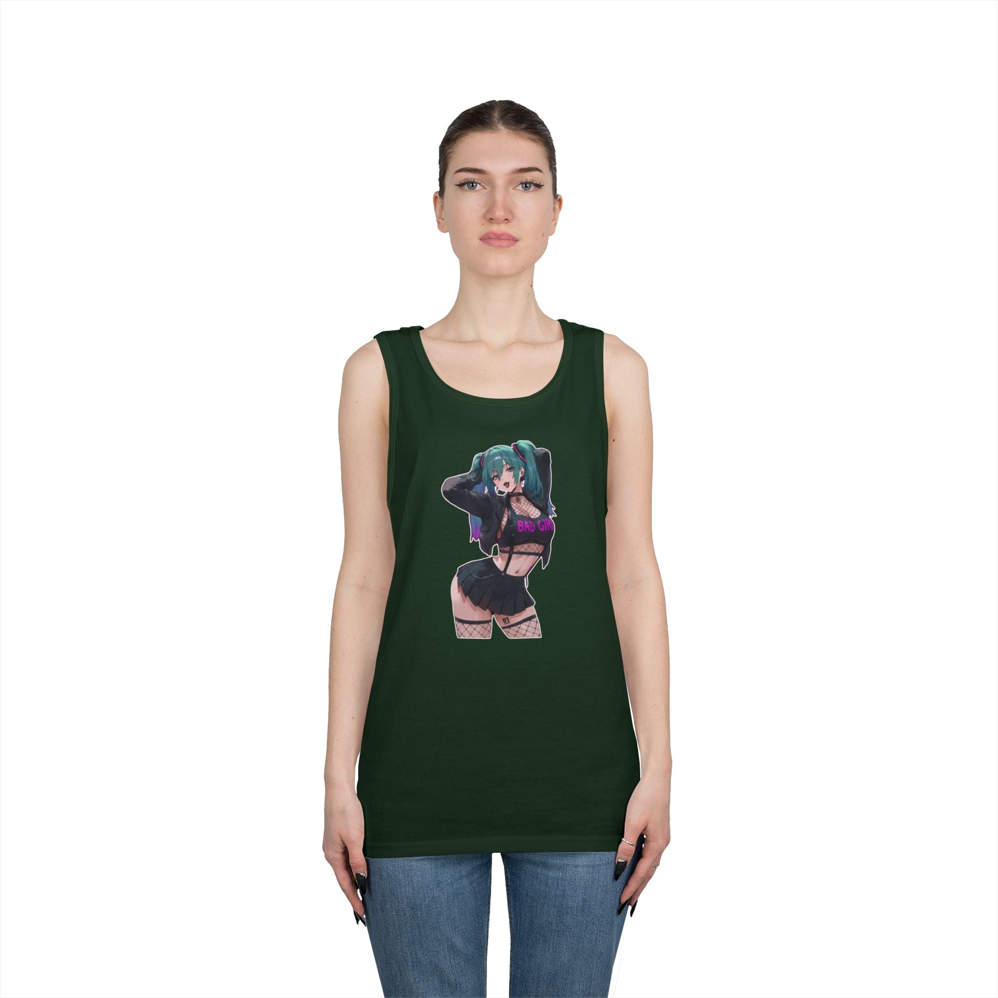 Hatsune Miku Baddie Heavy Cotton Tank Top