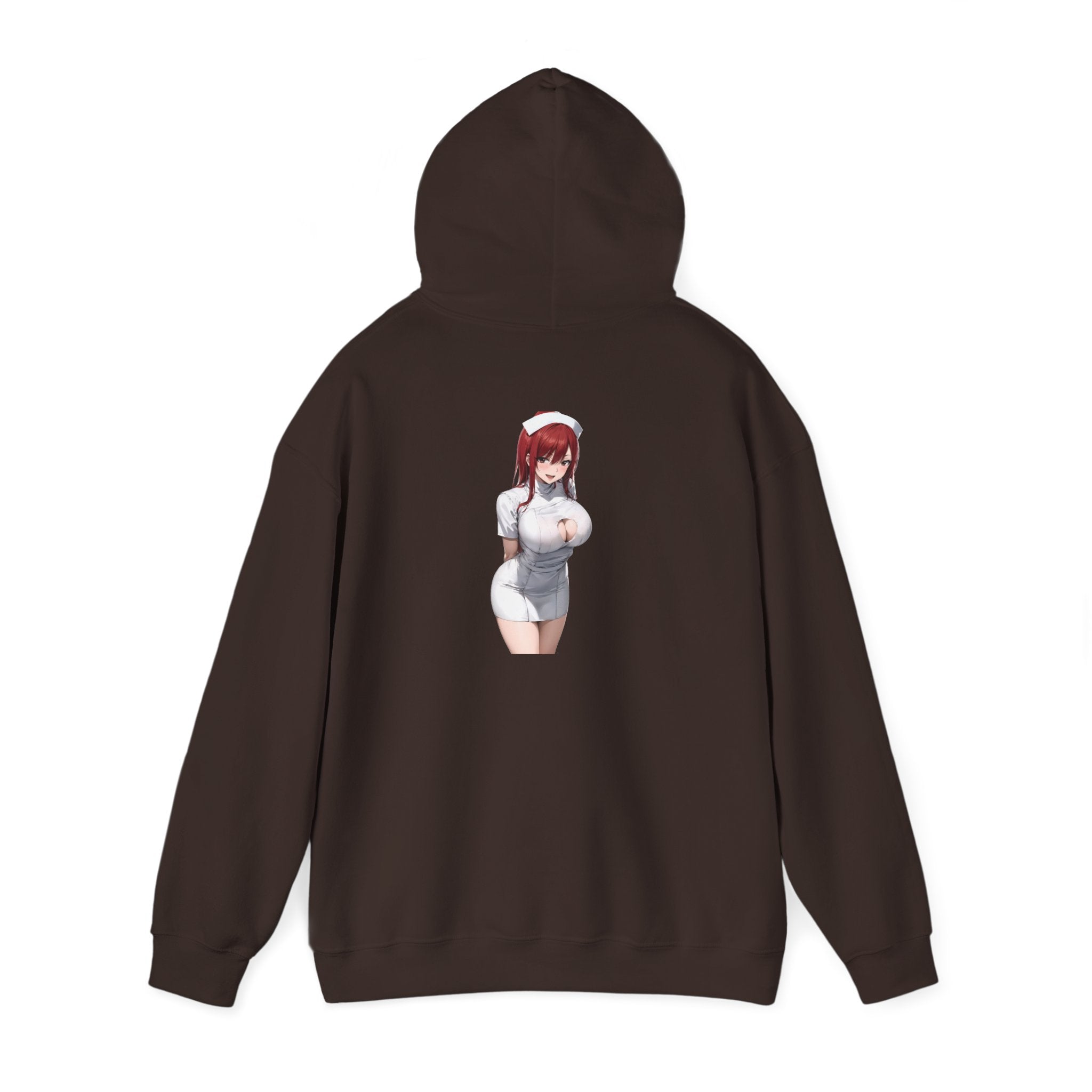 Ezra Scarlet Nurse Uniform Anime Unisex Heavy Blend™ Hooded Sweatshirt