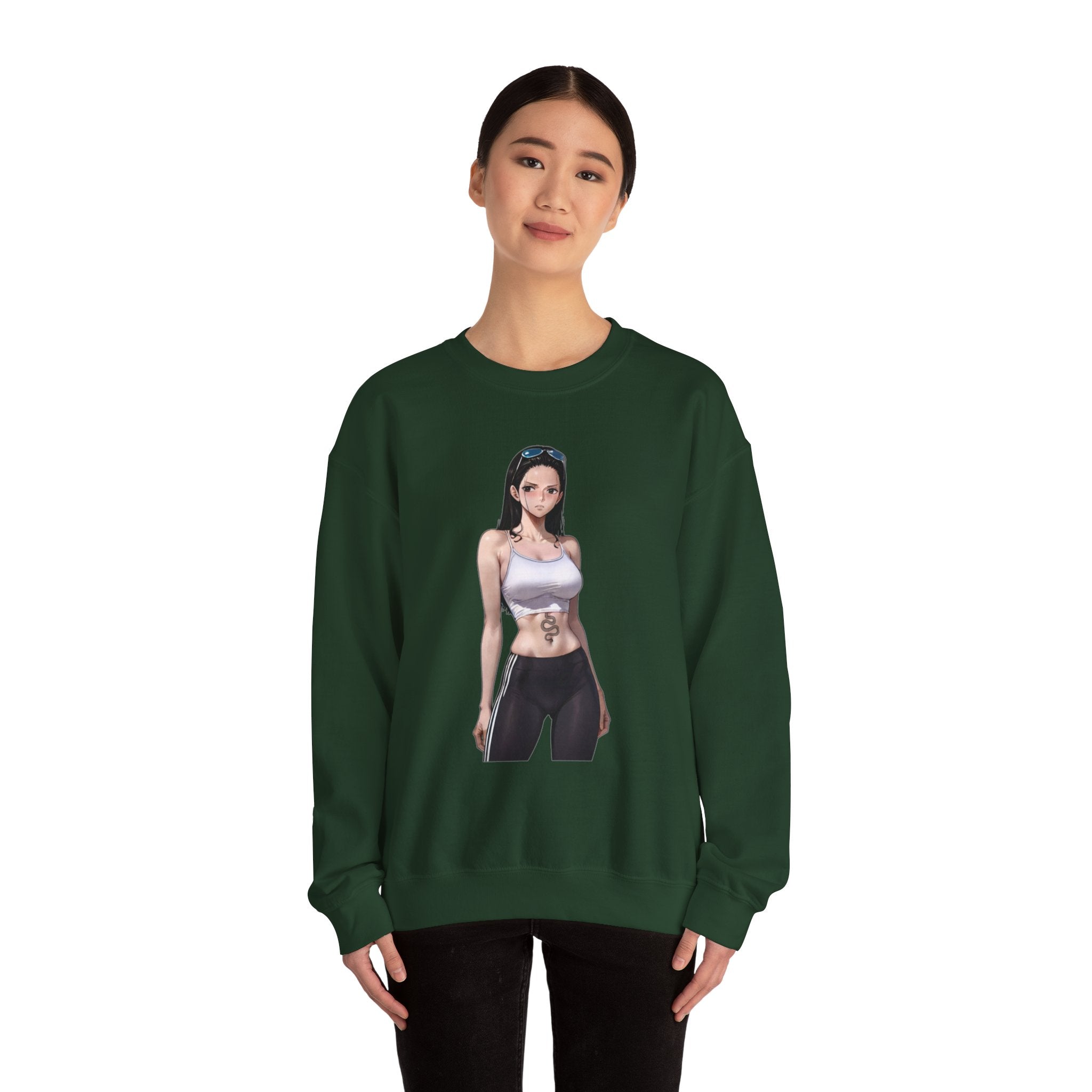 Copy of Nico Robin Catgirl Casual Anime Unisex Heavy Blend™ Crewneck Sweatshirt