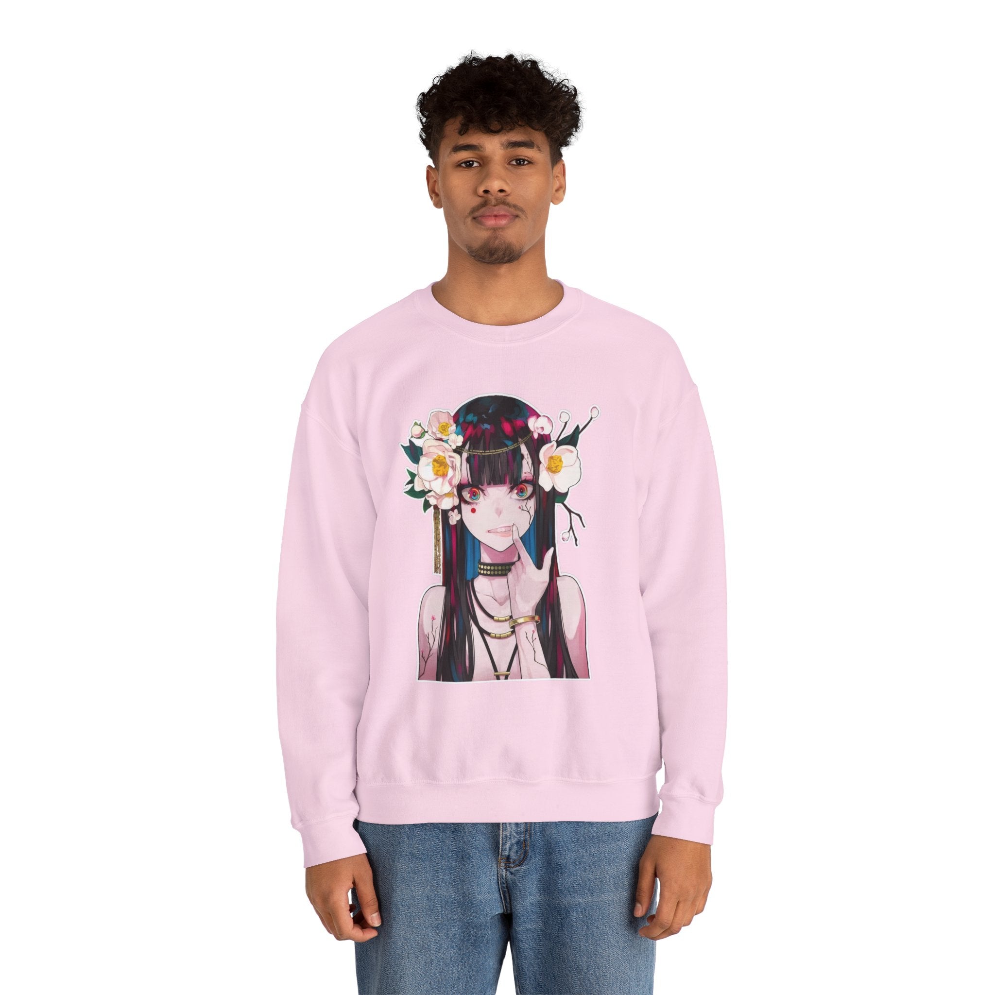 Vampire Girl Dark Fantasy Unisex Heavy Blend™ Crewneck Sweatshirt