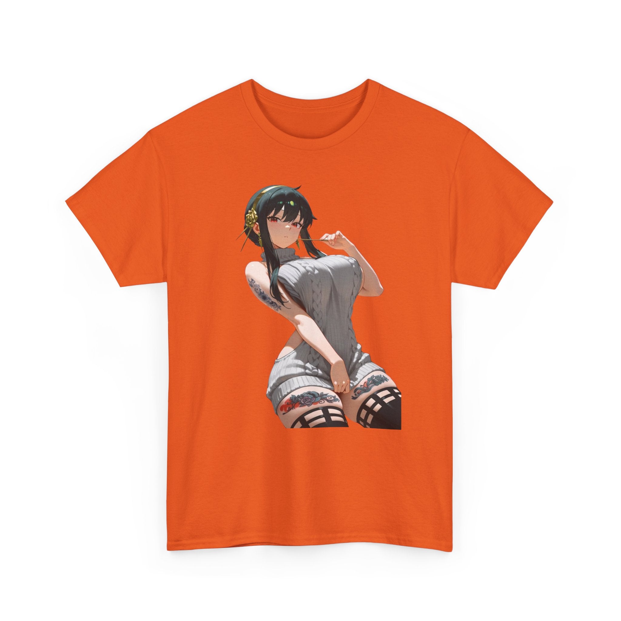 Yor Forger Sexy Tattooed Anime Heavy Cotton Tee