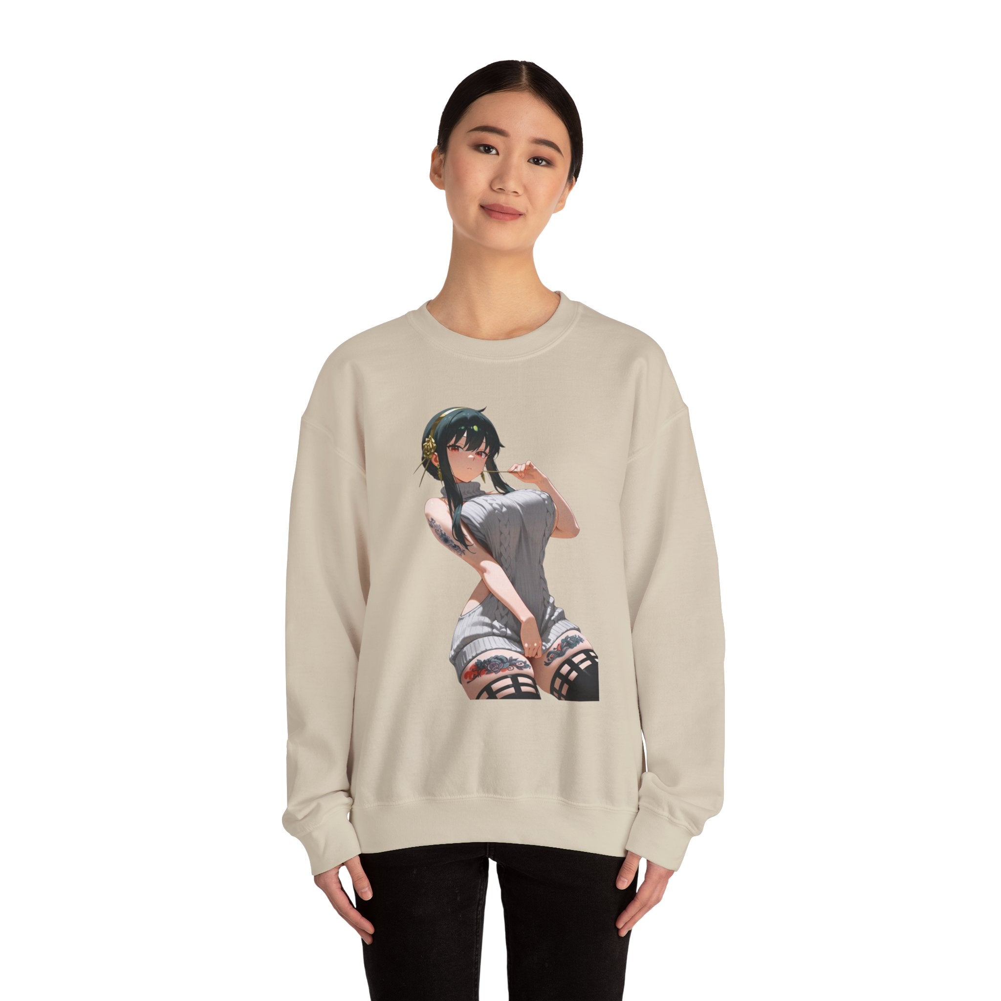 Yor Forger Sexy Tattooed Unisex Heavy Blend™ Crewneck Sweatshirt