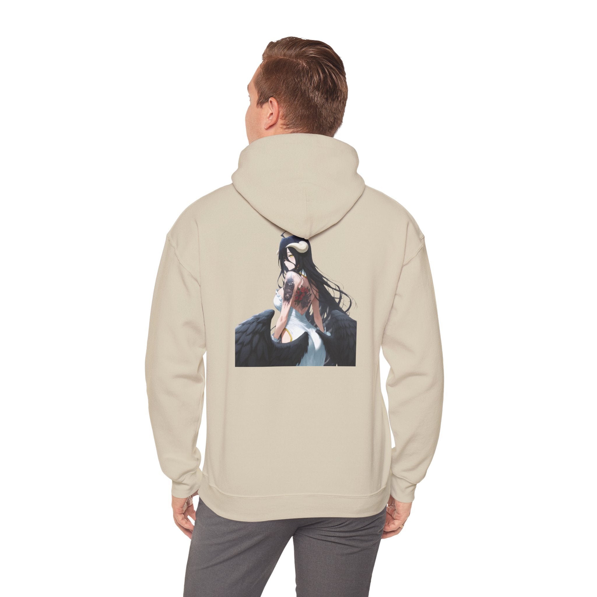 Gothic Albedo Overlord Waifu Unisex Heavy Blend™ Hooded Sweatshirt