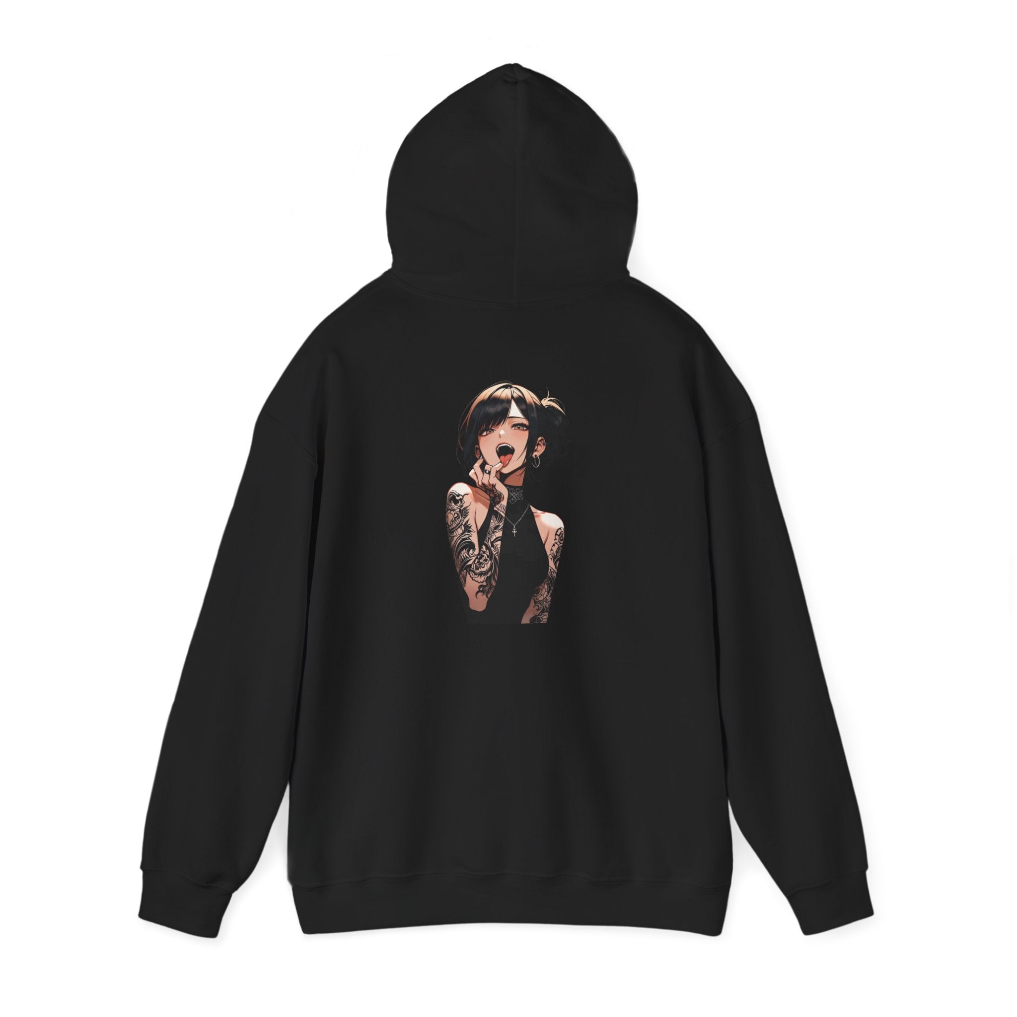 Gothic Himiko Toga Tattooed Ahegao Unisex Heavy Blend™ Hooded Sweatshirt