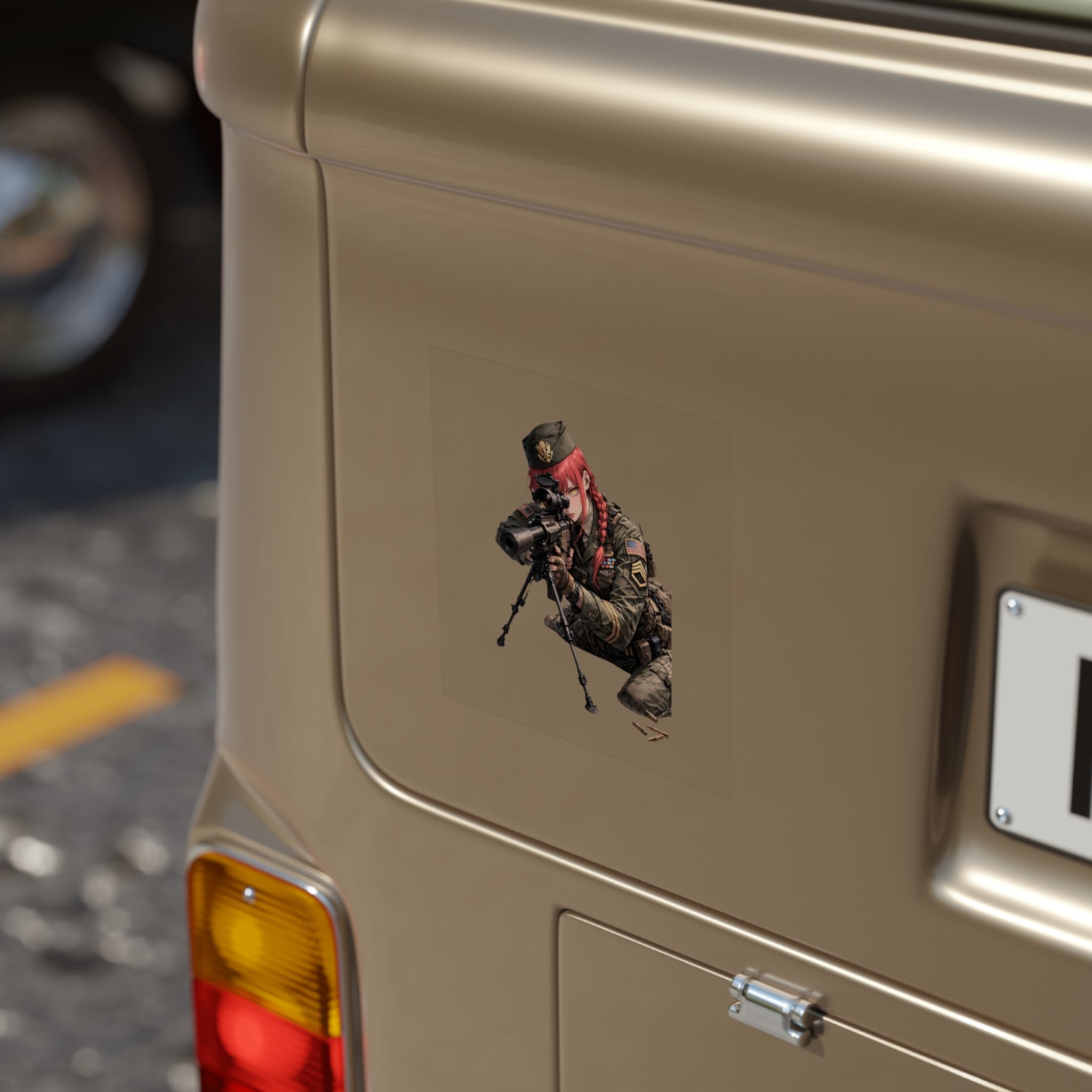 Makima Sniper Tactical Waifu Sticker