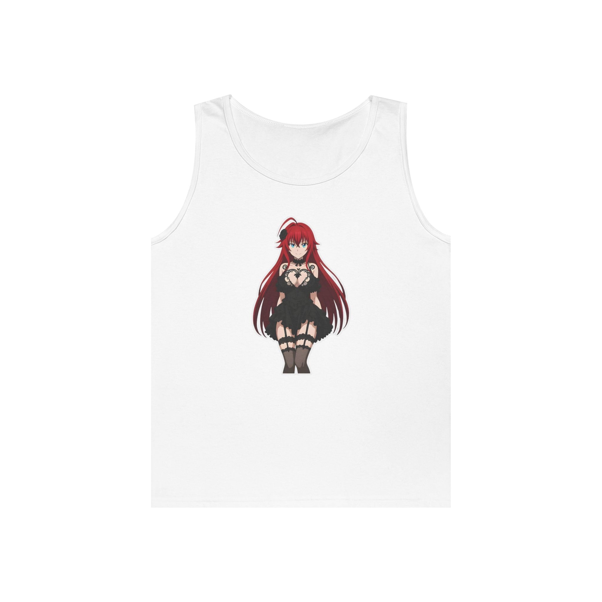 Rias Gremory Gothic Style Waifu Heavy Cotton Tank Top