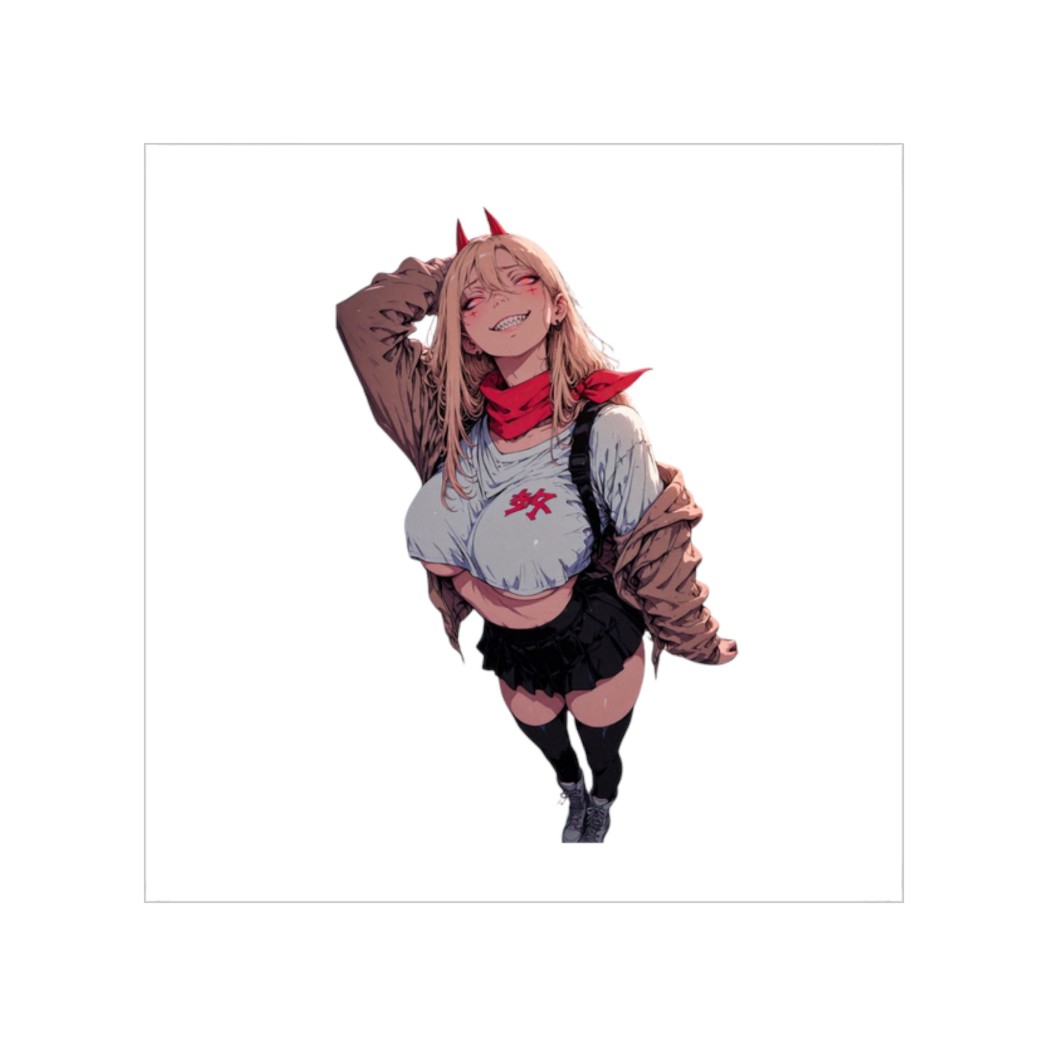 Power Waifu Sticker