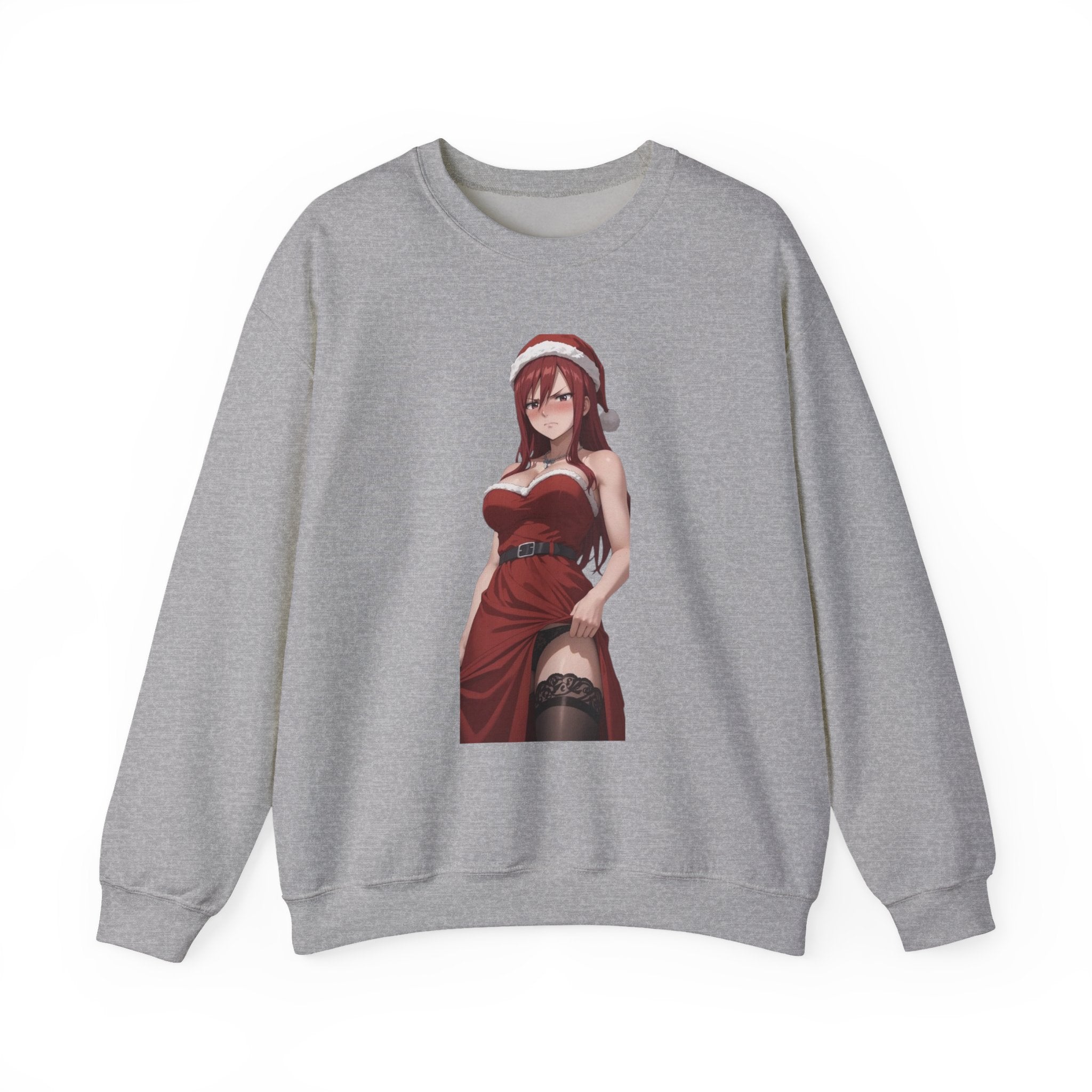 Ezra Scarlet Christmas Themed Angry Unisex Heavy Blend™ Crewneck Sweatshirt