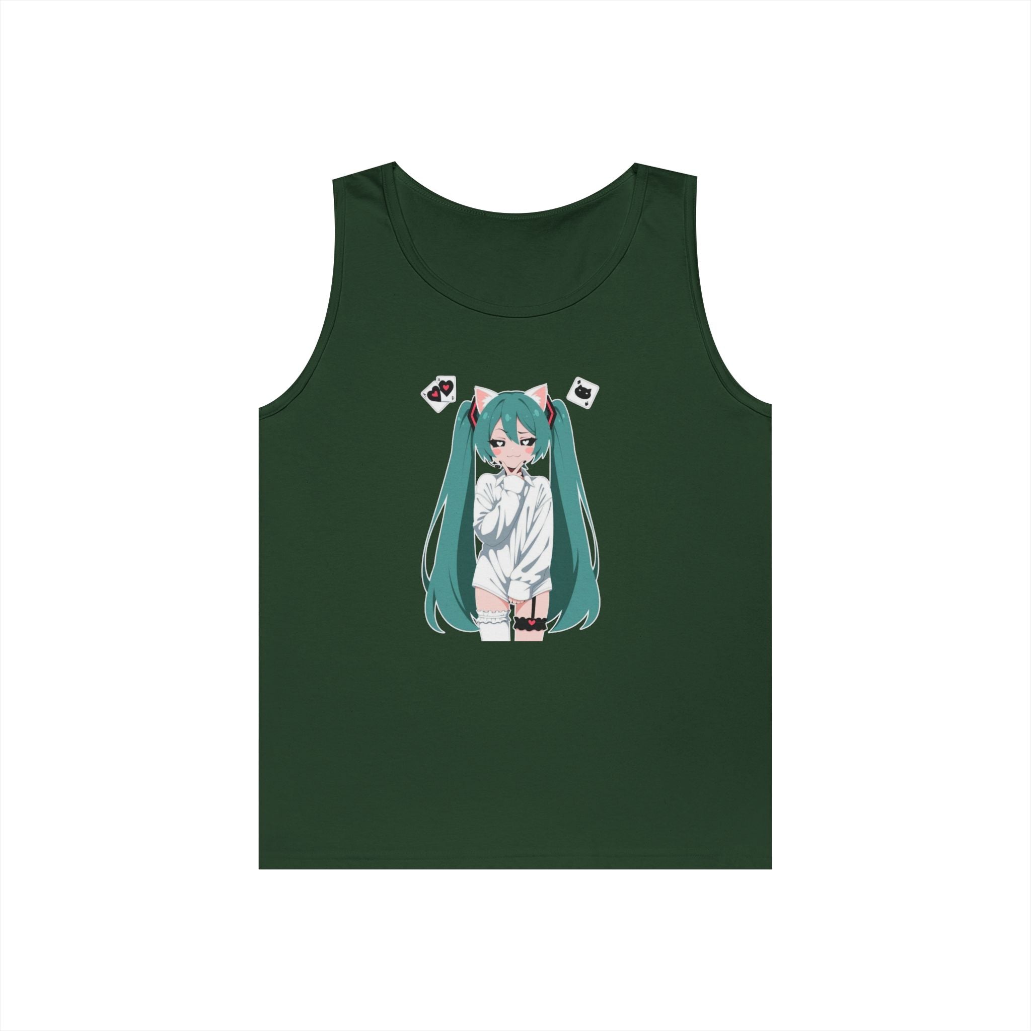 Hatsune Miku Catgirl Cute Heavy Cotton Tank Top