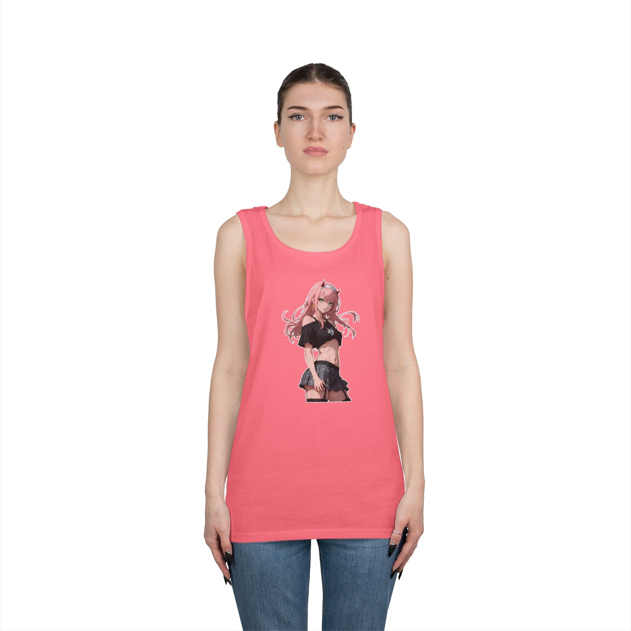 Zero Two Streetwear Style Heavy Cotton Tank Top