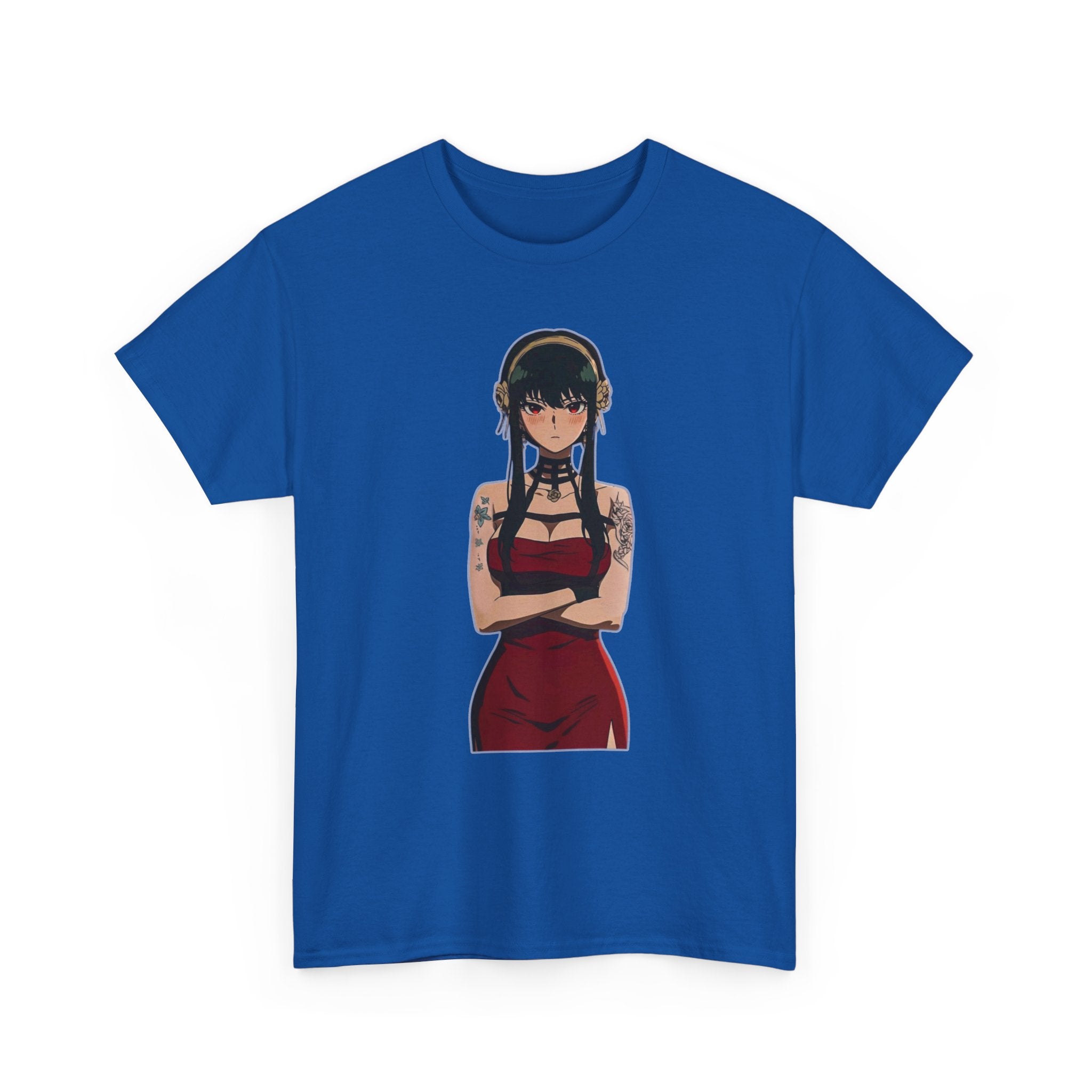 Yor Forger Elegant Tattooed Anime Unisex Heavy Cotton Tee