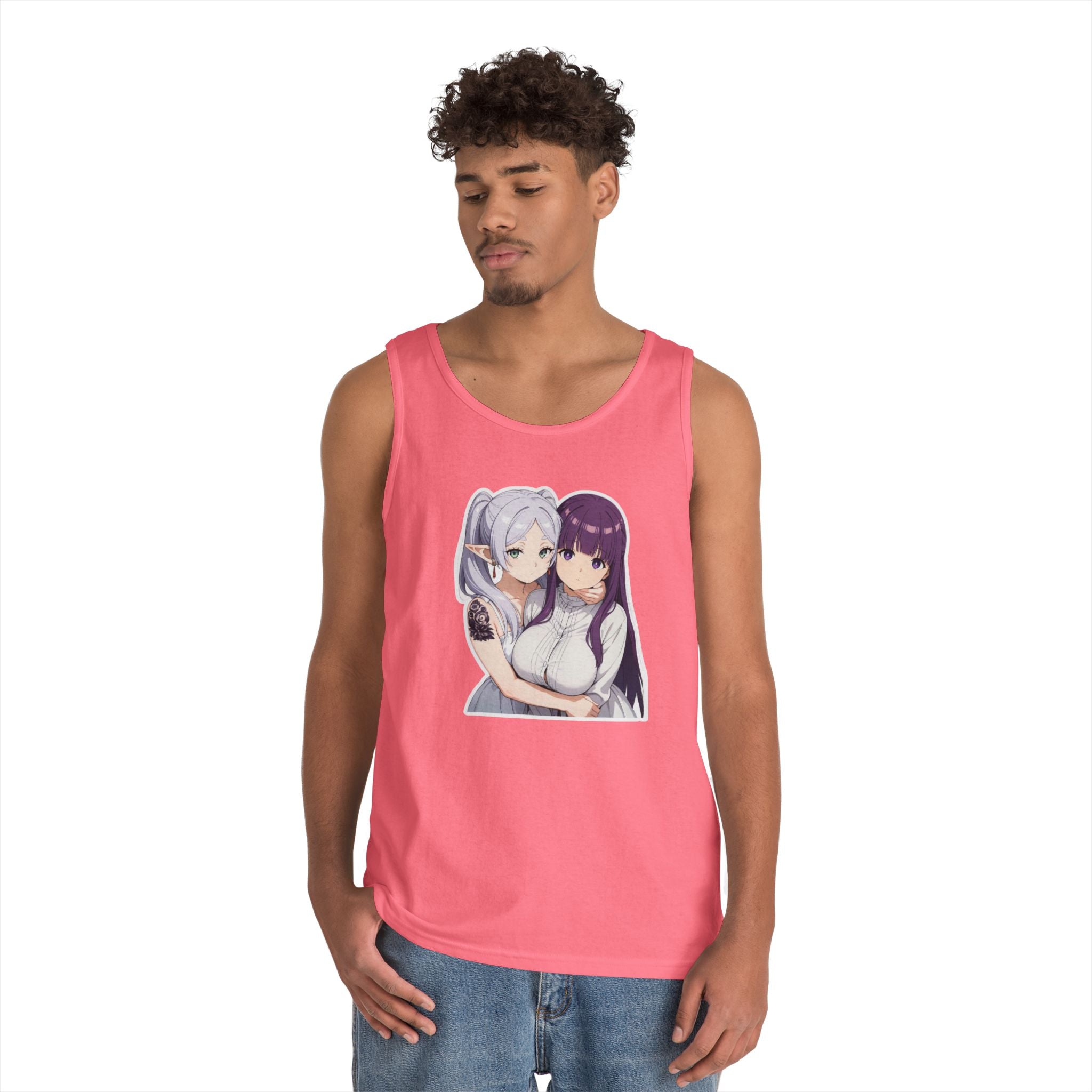 Fern x Frieren Waifu Heavy Cotton Tank Top