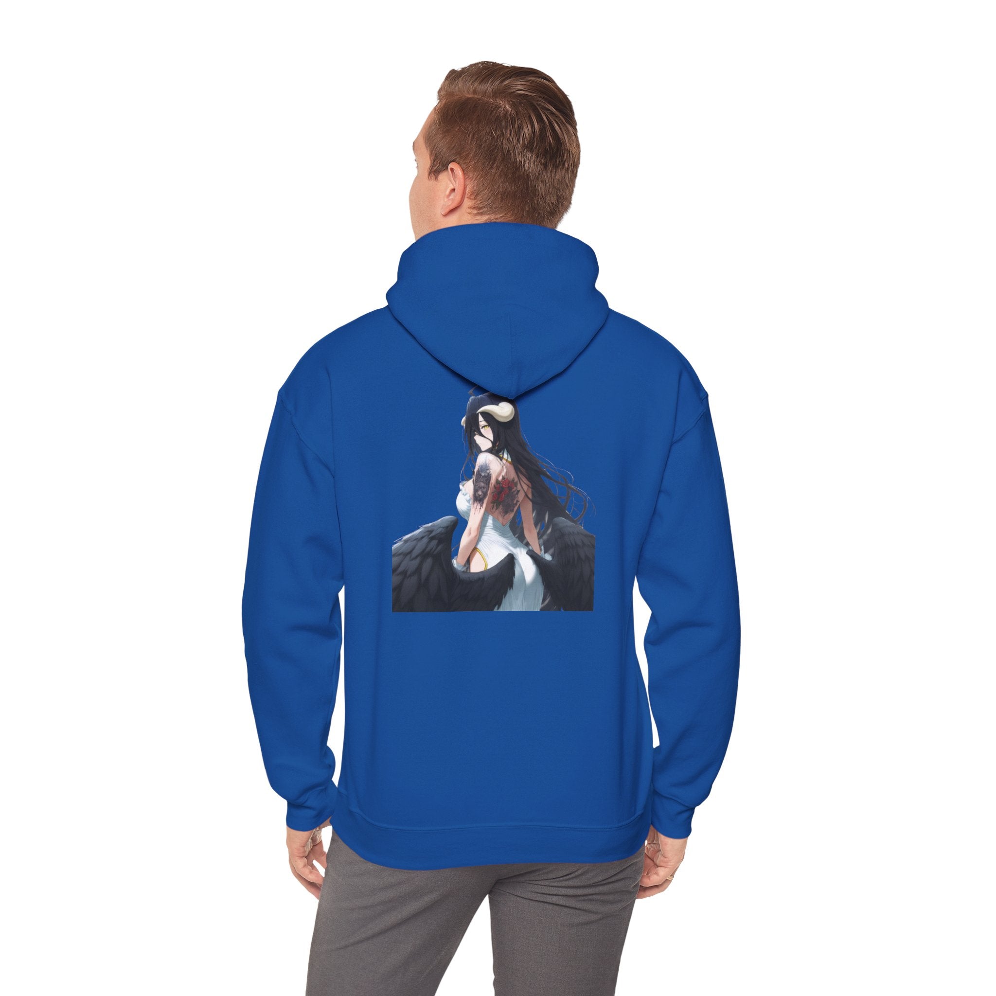 Gothic Albedo Overlord Waifu Unisex Heavy Blend™ Hooded Sweatshirt