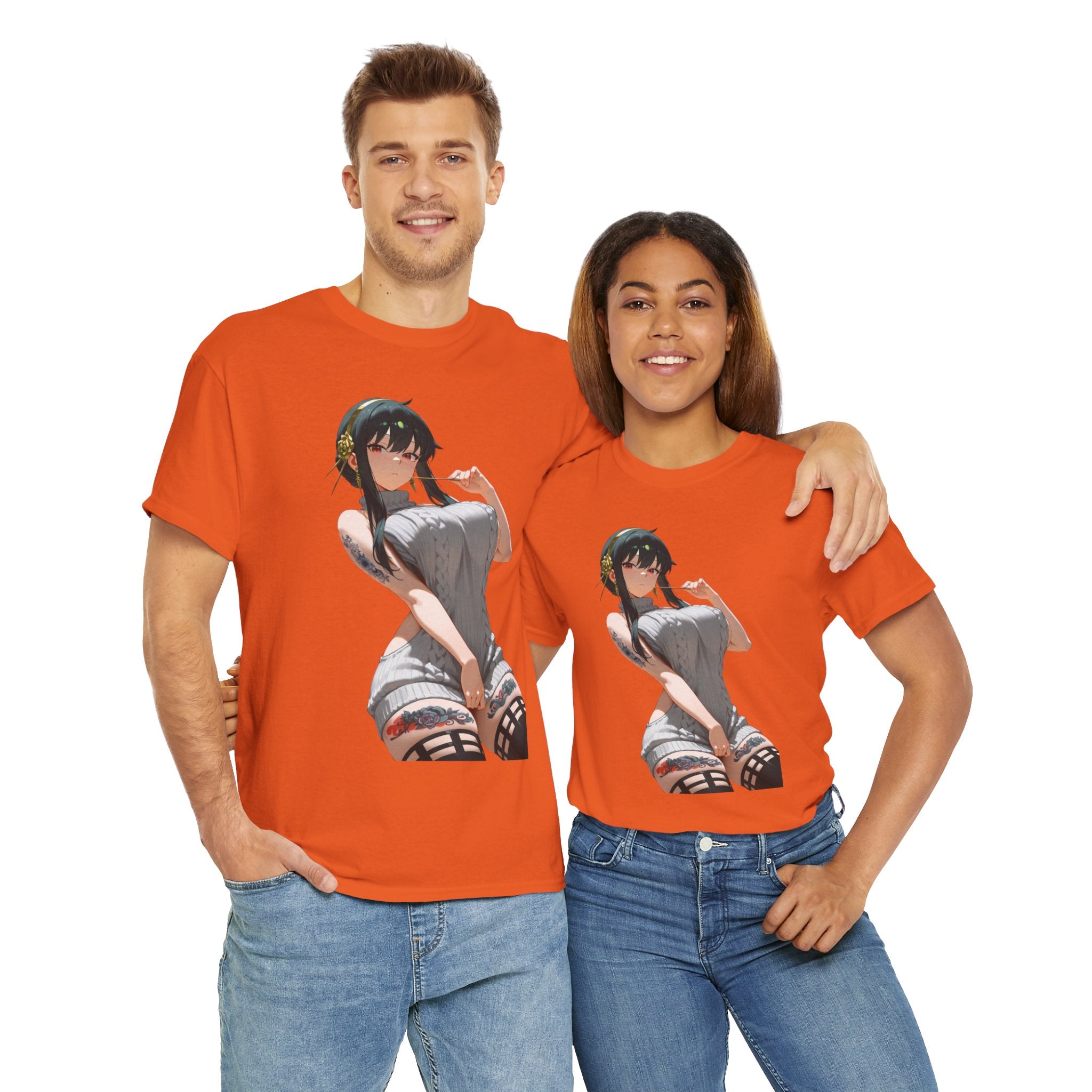Yor Forger Sexy Tattooed Anime Heavy Cotton Tee