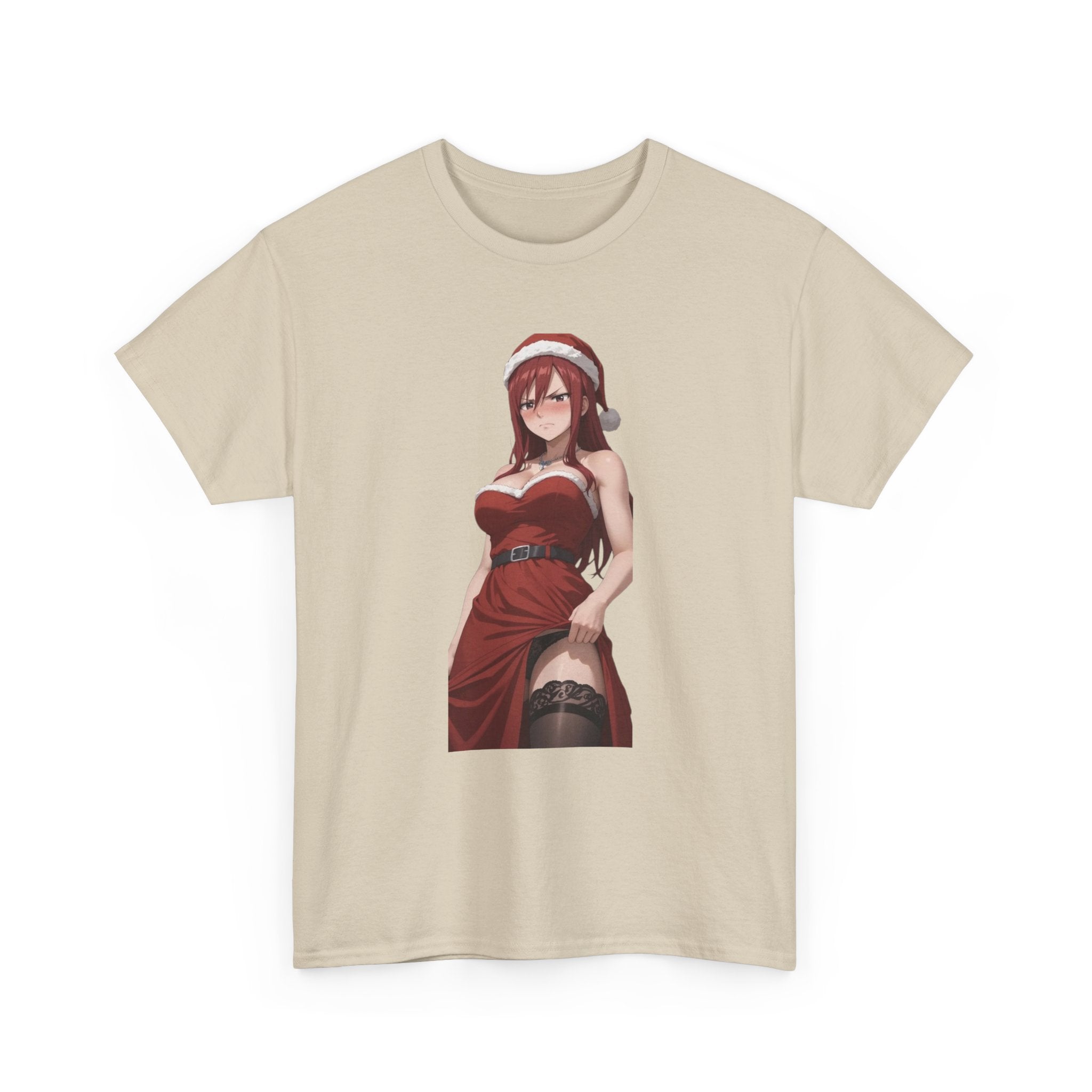 Ezra Scarlet Christmas Themed Angry Anime Unisex Heavy Cotton Tee