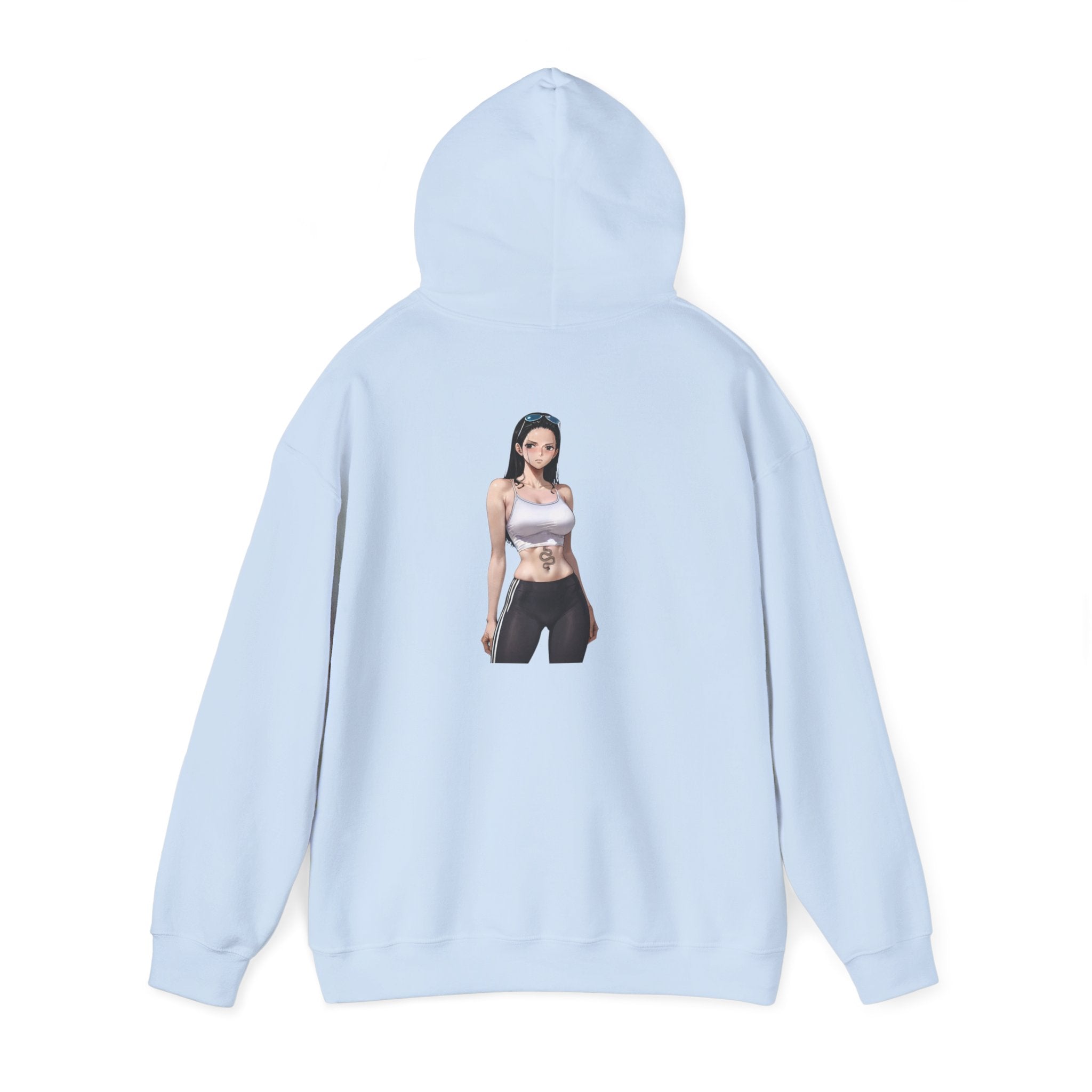 Nico Robin Sporty Snake Tattoo Anime Unisex Heavy Blend™ Hooded Sweatshirt
