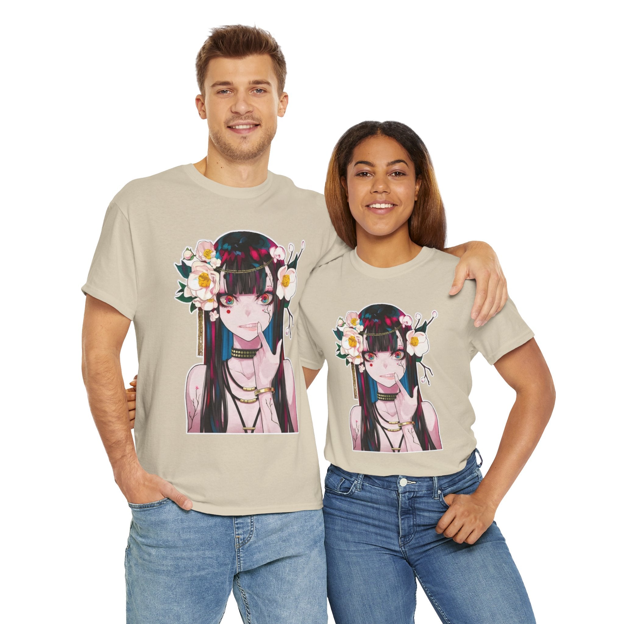 Vampire Girl Dark Fantasy Unisex Heavy Cotton Tee