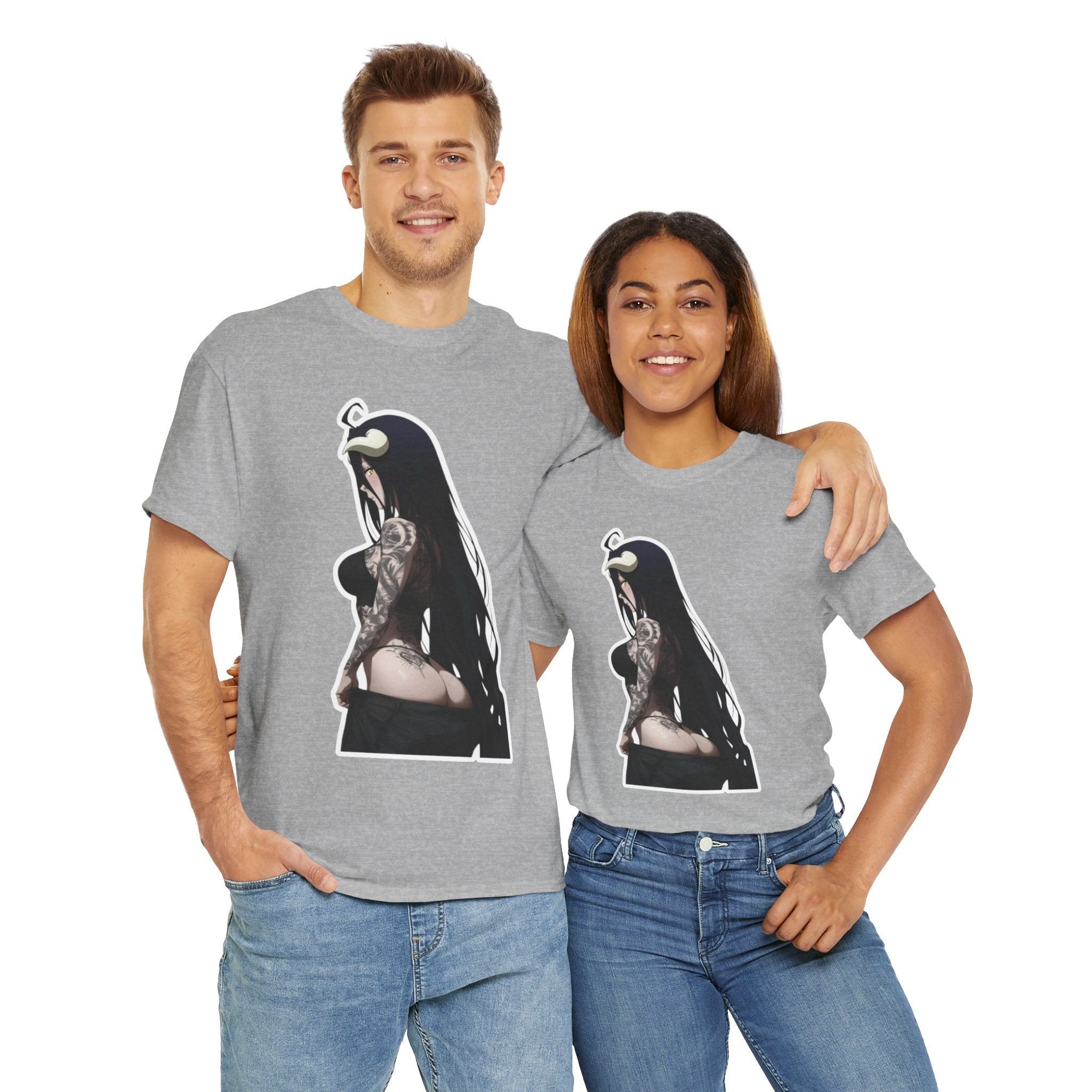 Albedo From Overlord Gothic Tattooed Unisex Heavy Cotton Tee