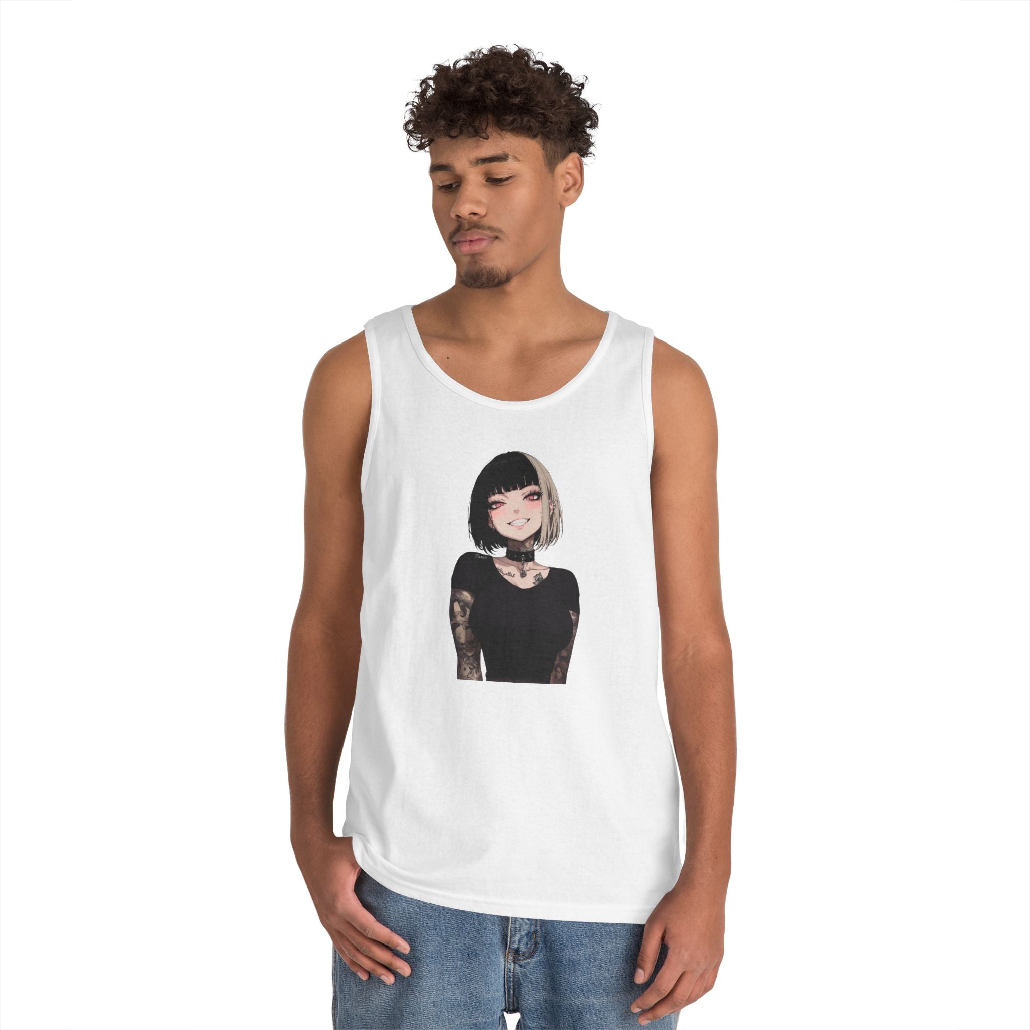 Himiko Toga Gothic Tattooed Style Heavy Cotton Tank Top