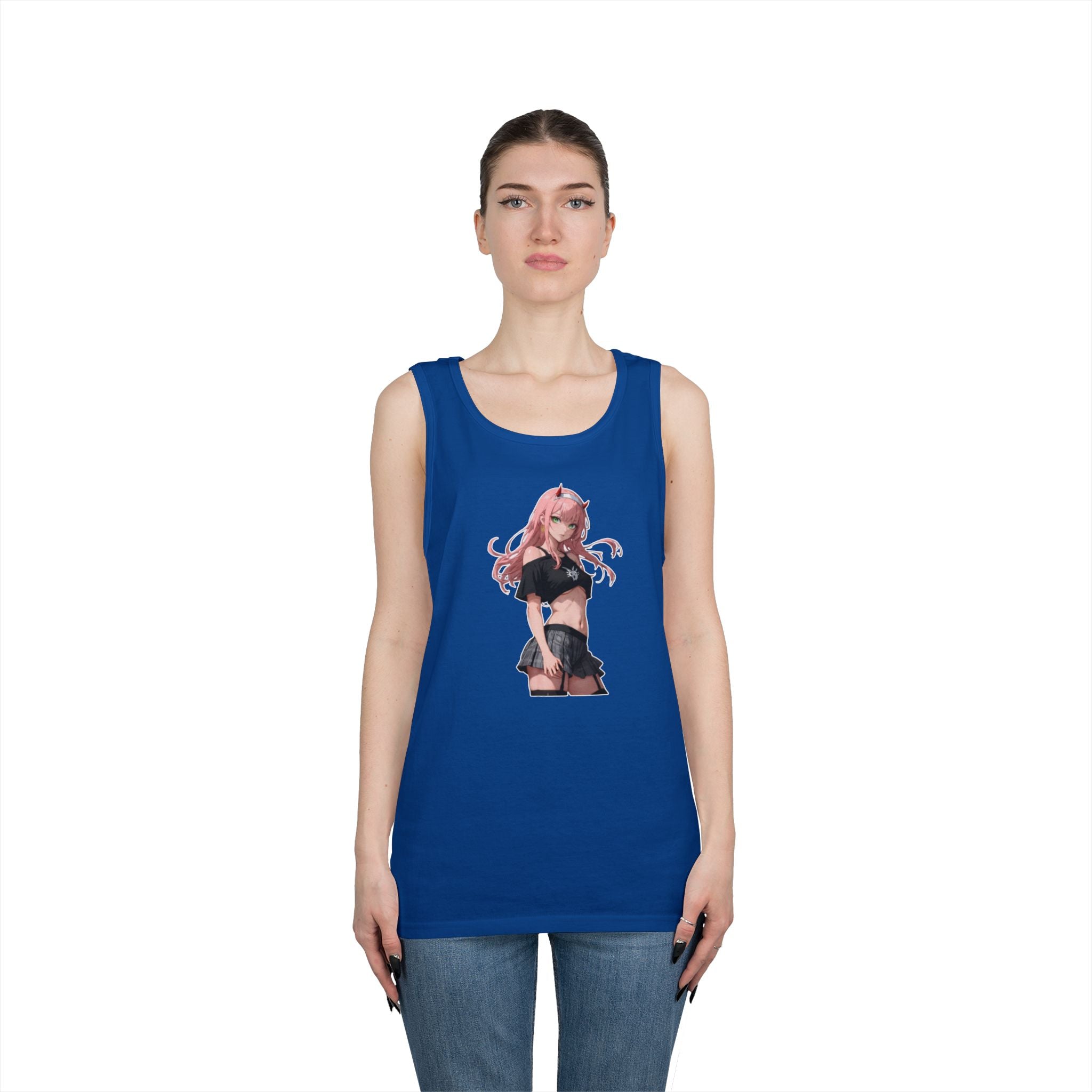 Zero Two Streetwear Style Heavy Cotton Tank Top
