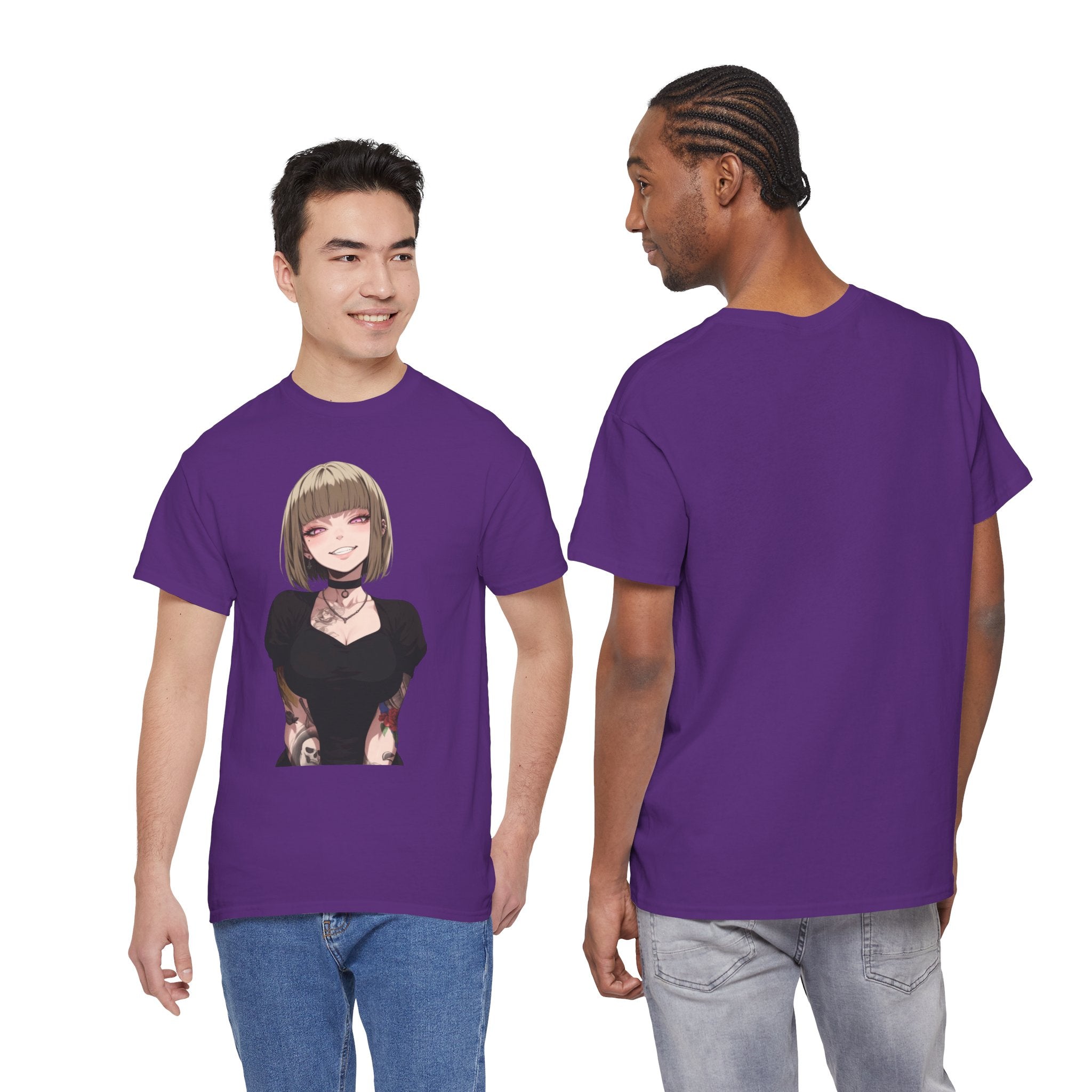 Sexy Style Himiko Toga Skull Tattooed Unisex Heavy Cotton Tee