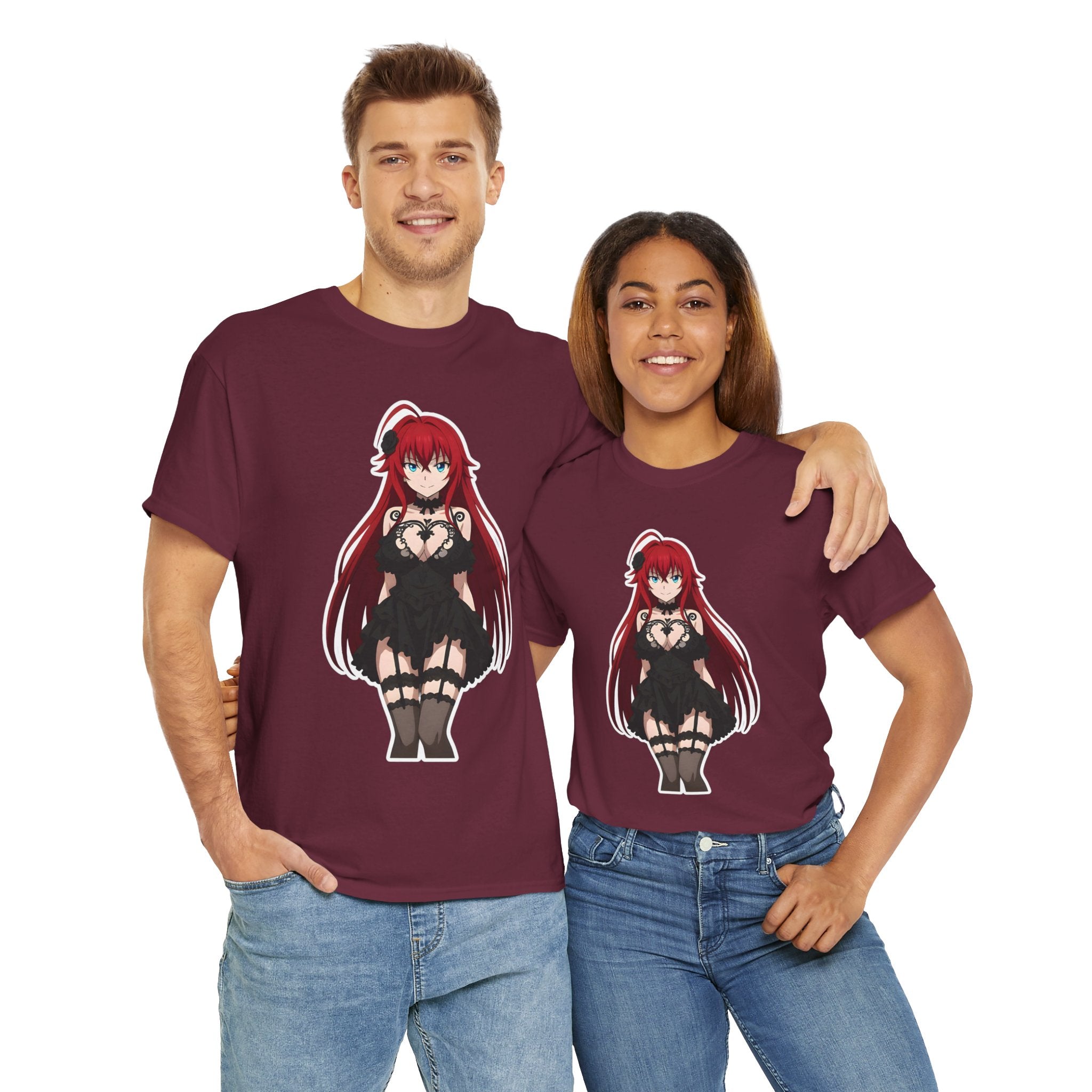 Rias Gremory Gothic Style Waifu Unisex Heavy Cotton Tee